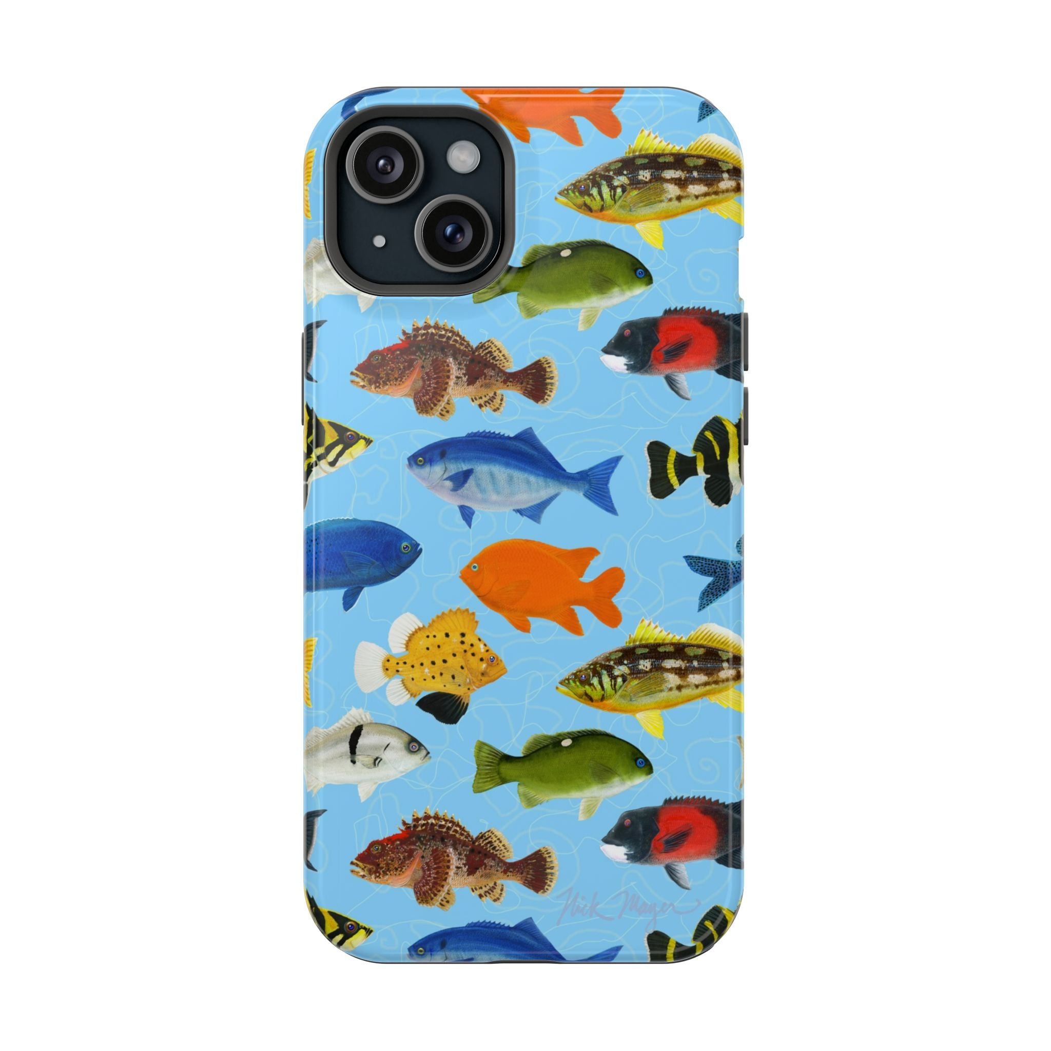 California Fish Blue MagSafe iPhone Case