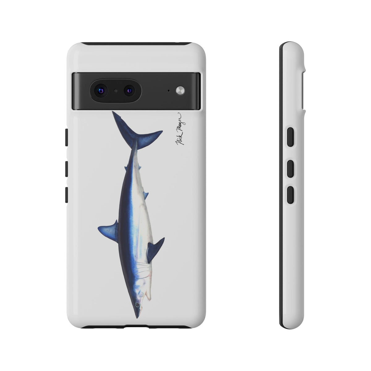 Mako Shark White Phone Case (Samsung) Printify
