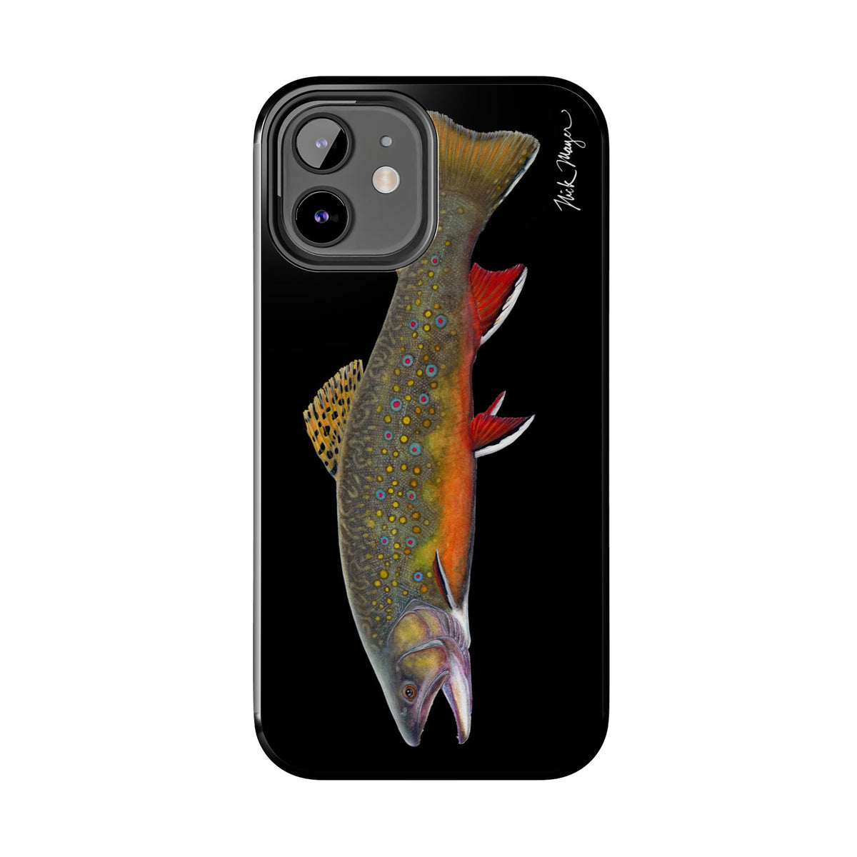 Brook Trout Black Phone Case (iPhone) Printify