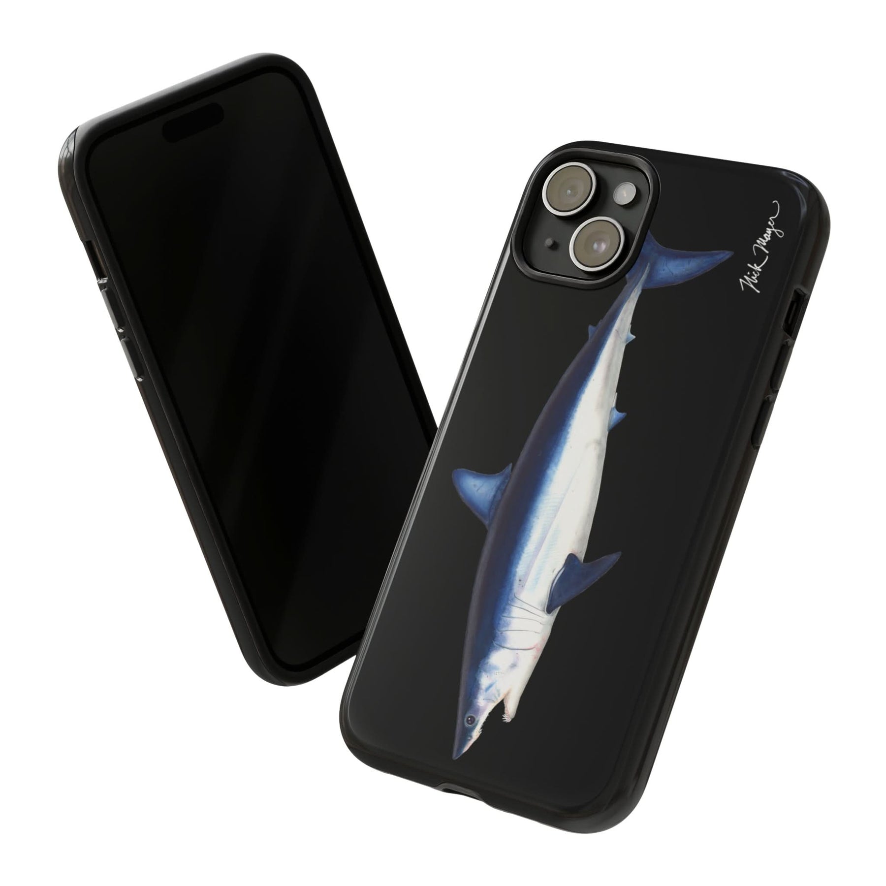 Mako Shark Black iPhone 15 Case