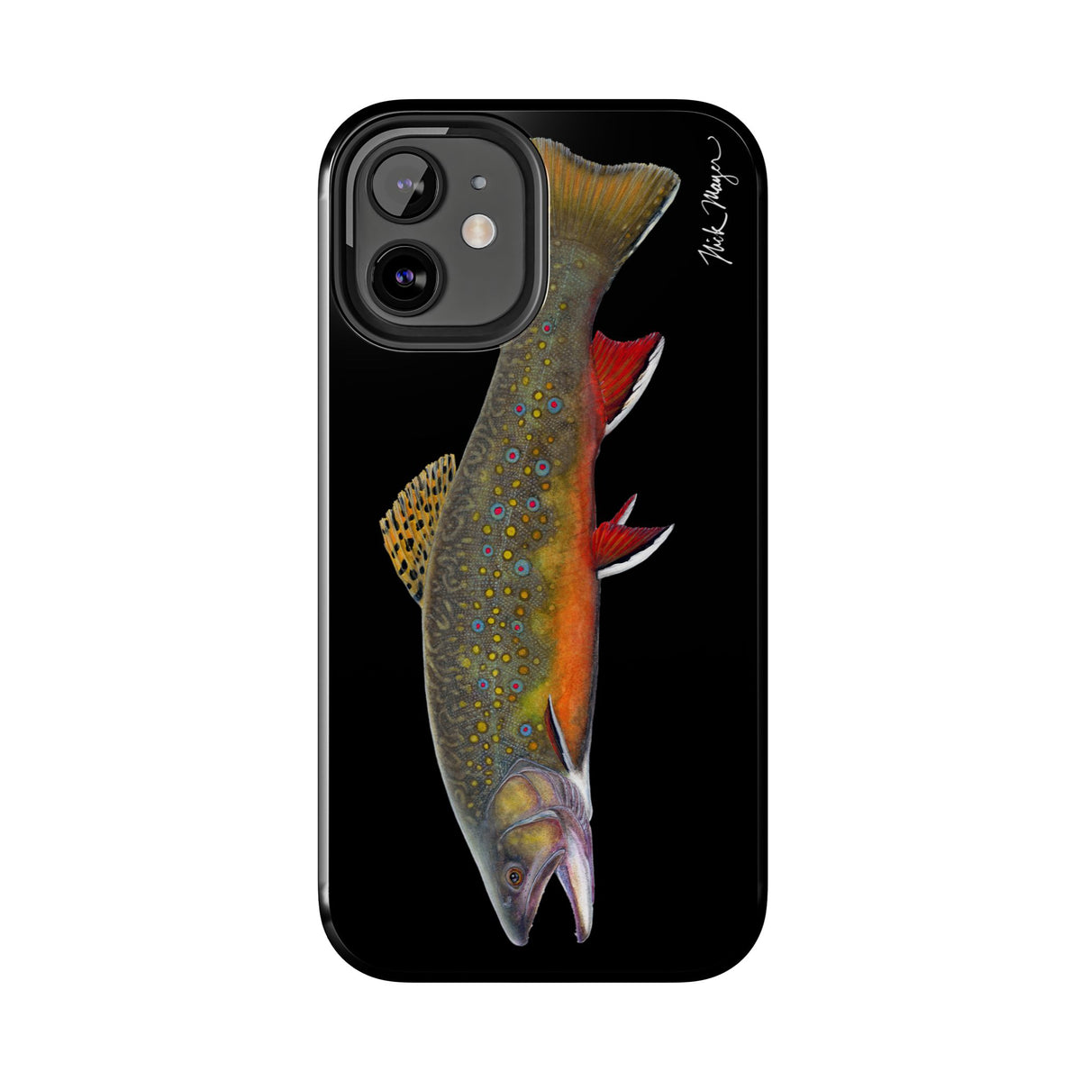 Brook Trout Black Phone Case (iPhone) Printify