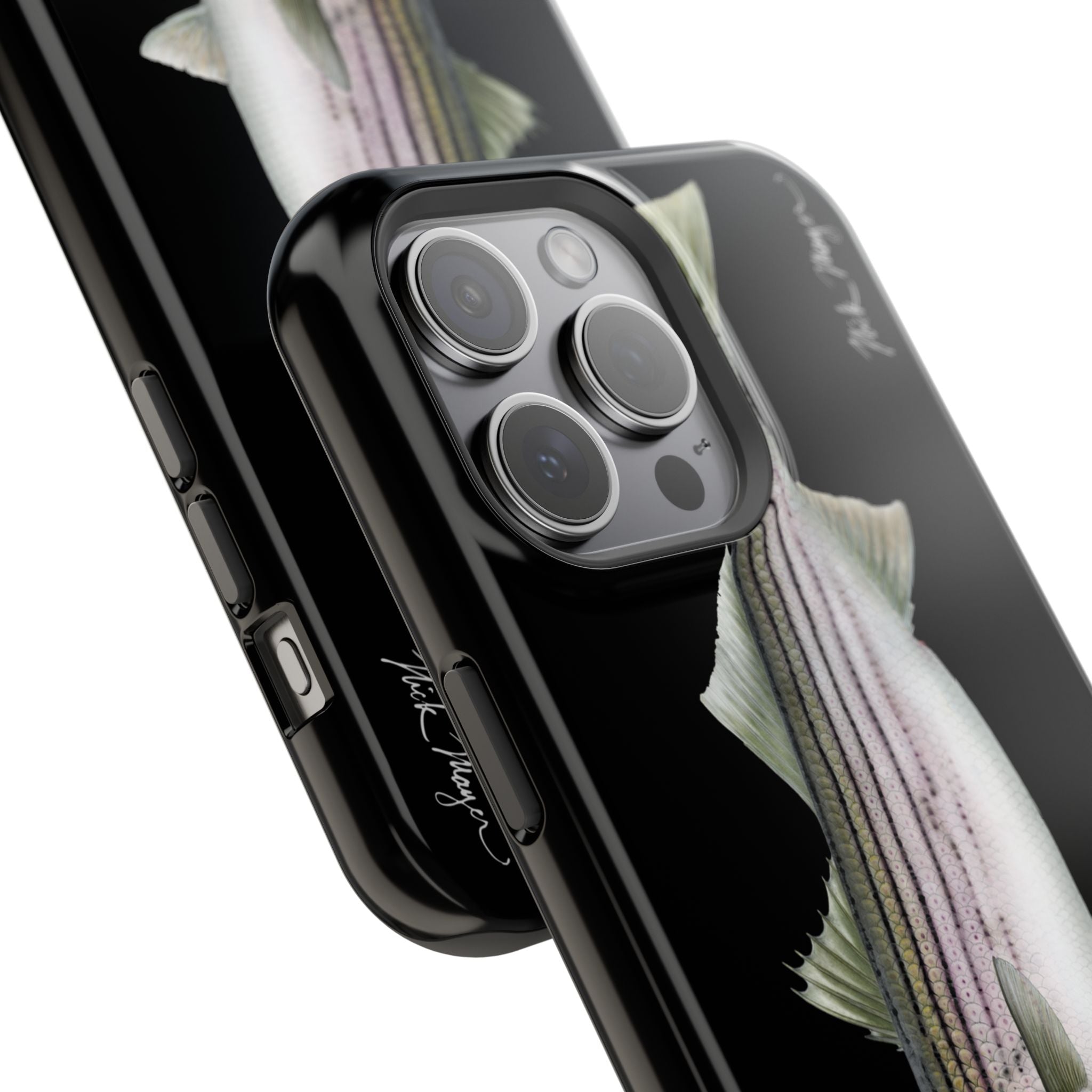 30 lb Striper MagSafe Black iPhone Case