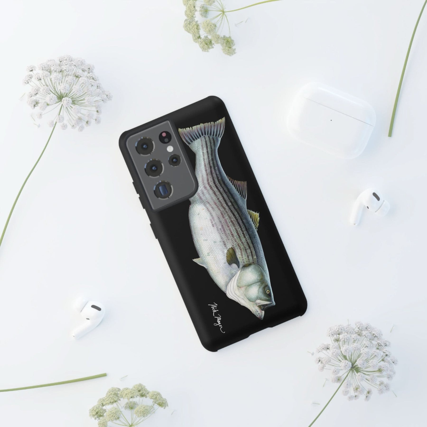 Cow Striper Phone Case (Samsung) - black
