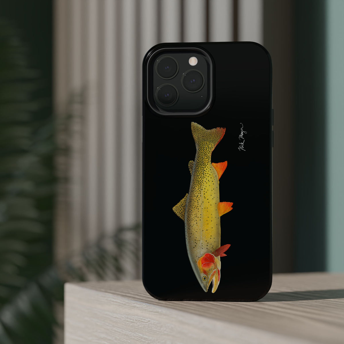 Cutthroat Trout 1 Black MagSafe iPhone Case Printify