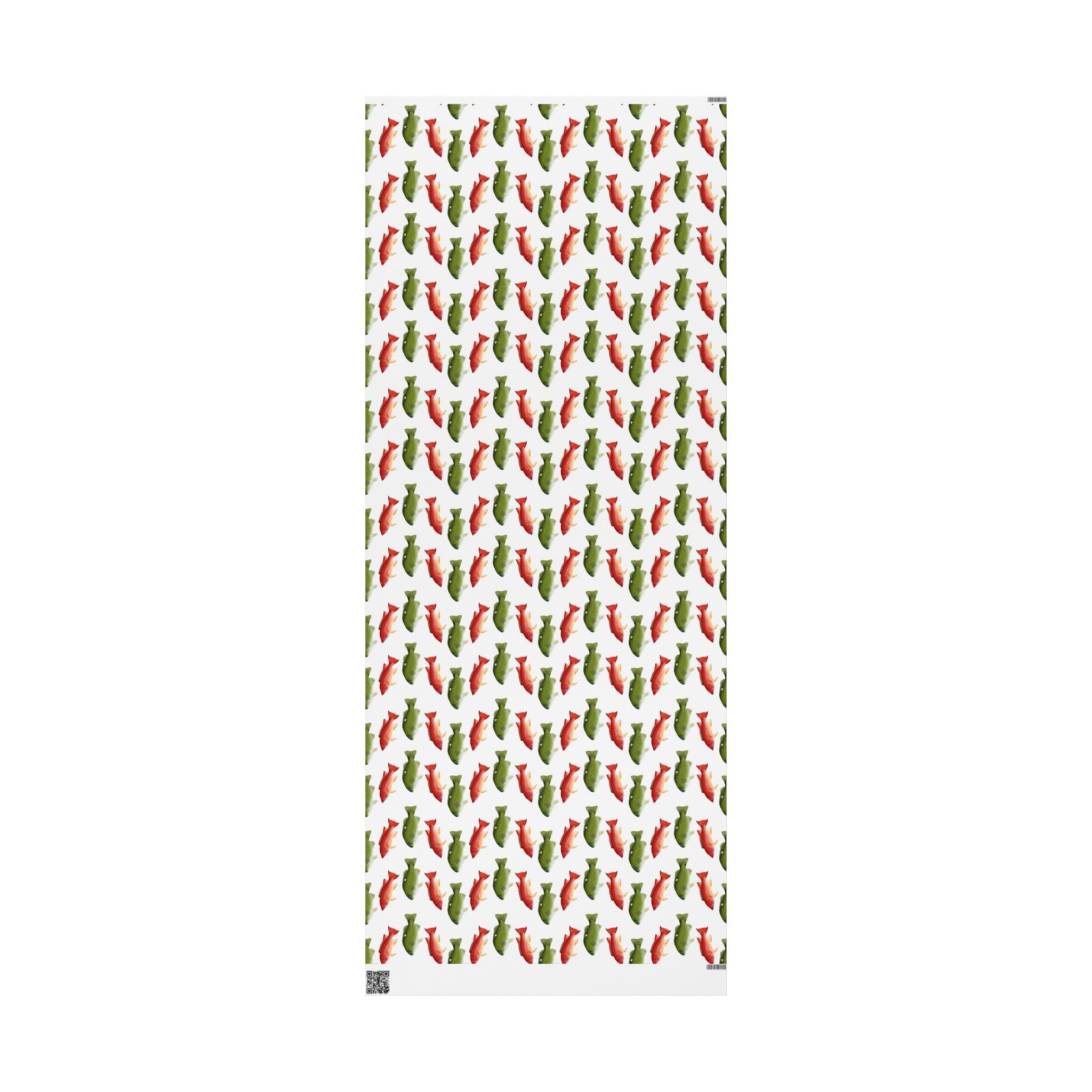 Christmas Fish Gift Wrapping Paper