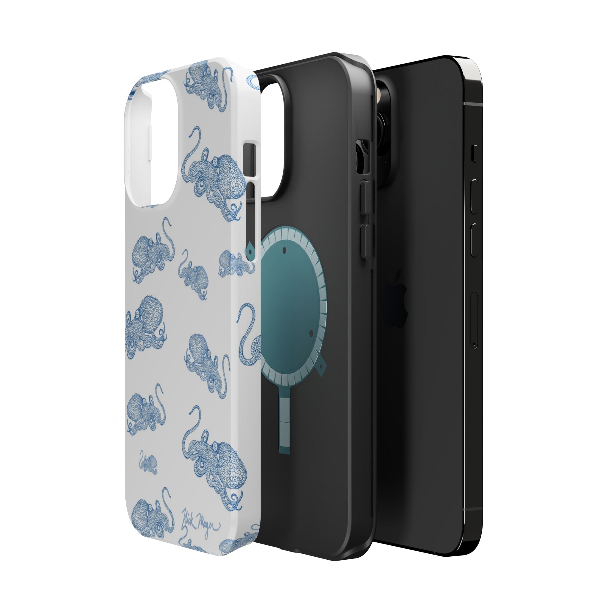 Blue Octopus 2 MagSafe iPhone Case