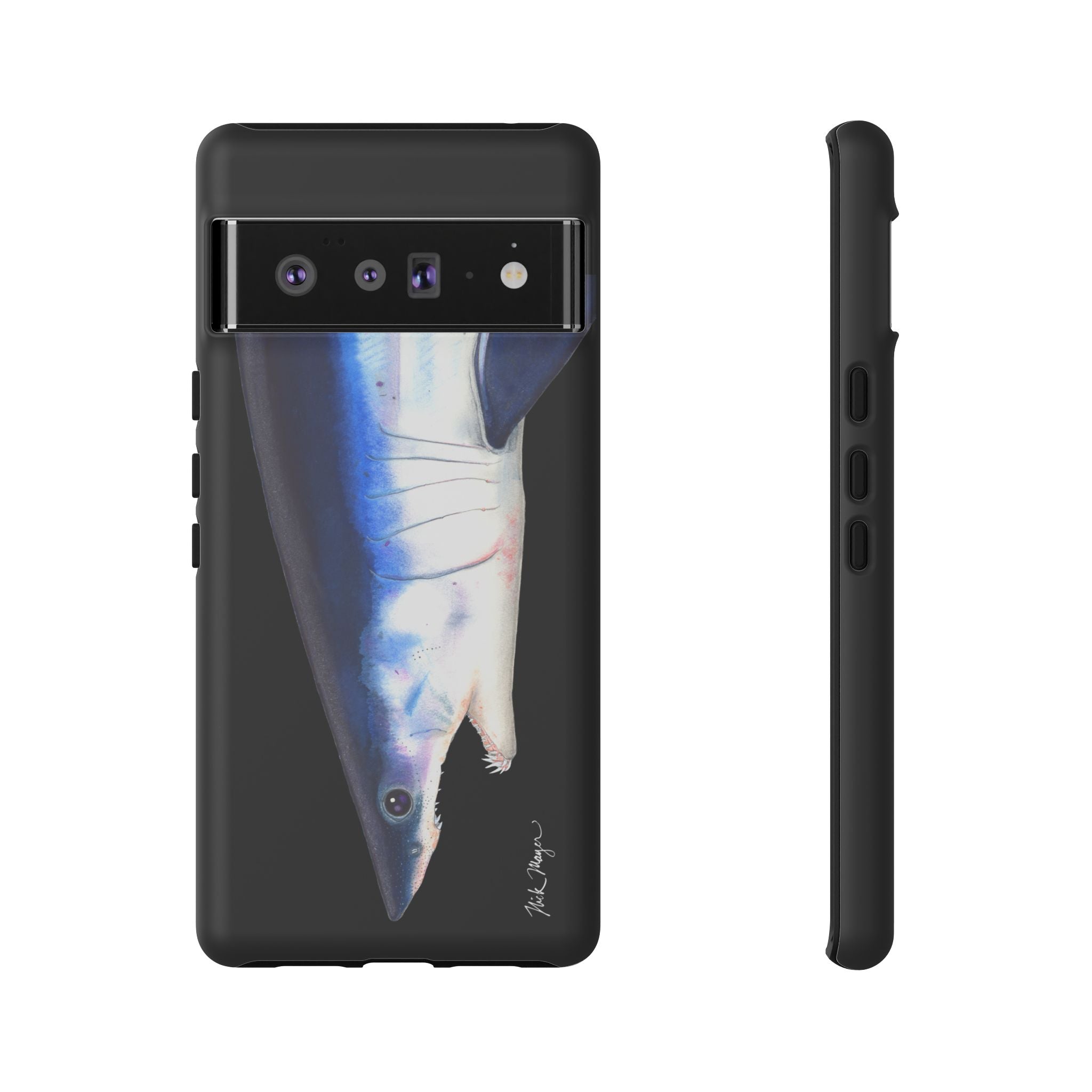 Mako Shark Face Black Phone Case (Samsung) Printify