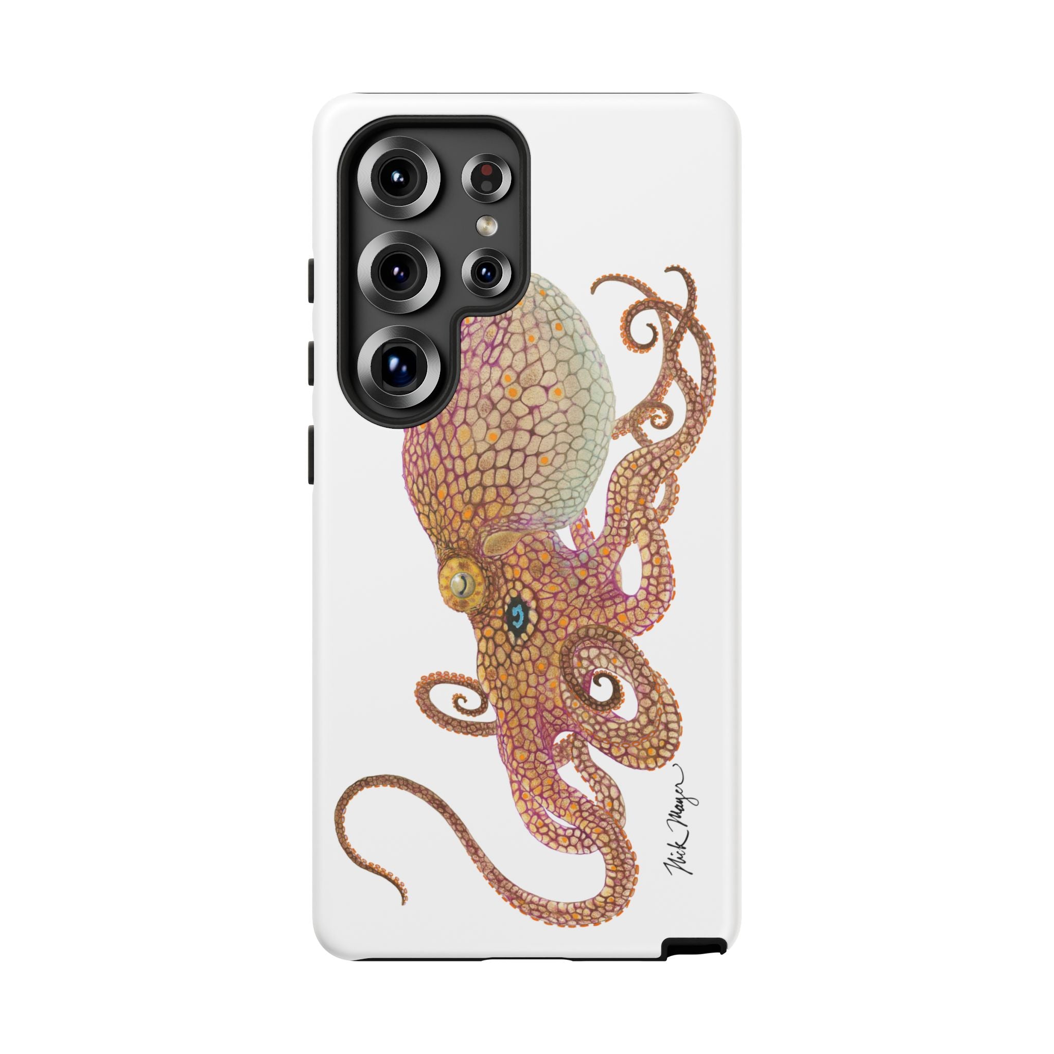 Two Spot Octopus White Phone Case (Samsung)