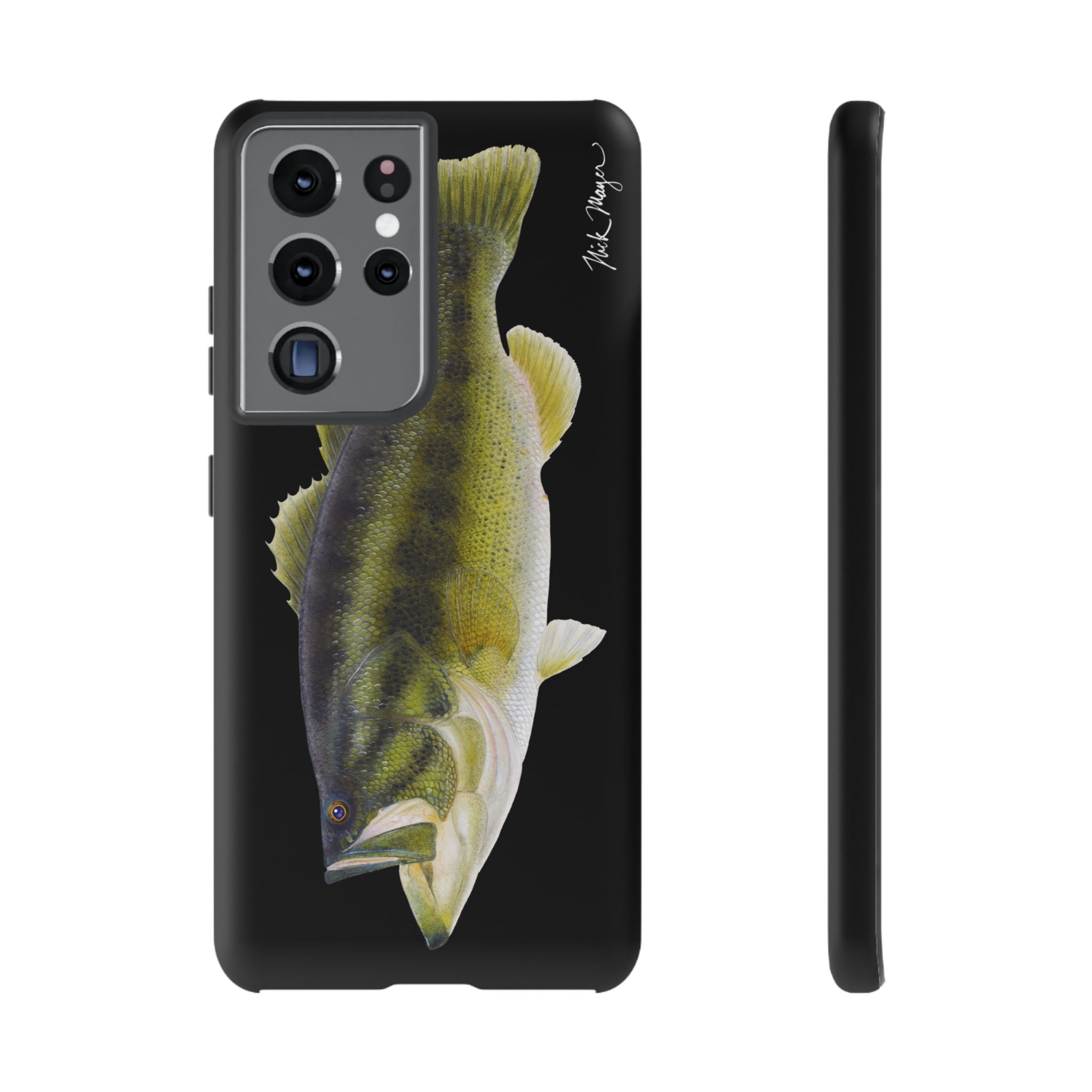 Largemouth Bass Black Phone Case (Samsung)