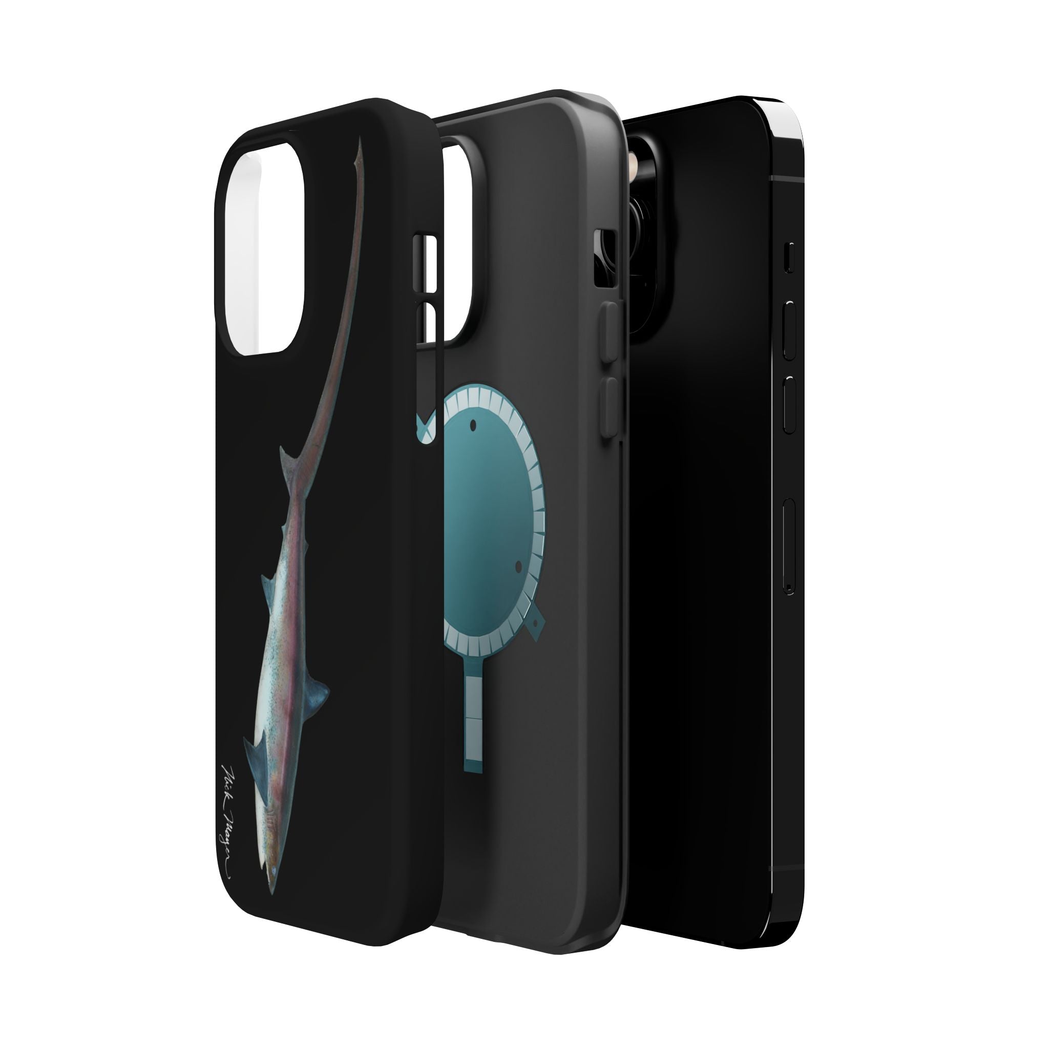 Thresher Shark MagSafe Black iPhone Case