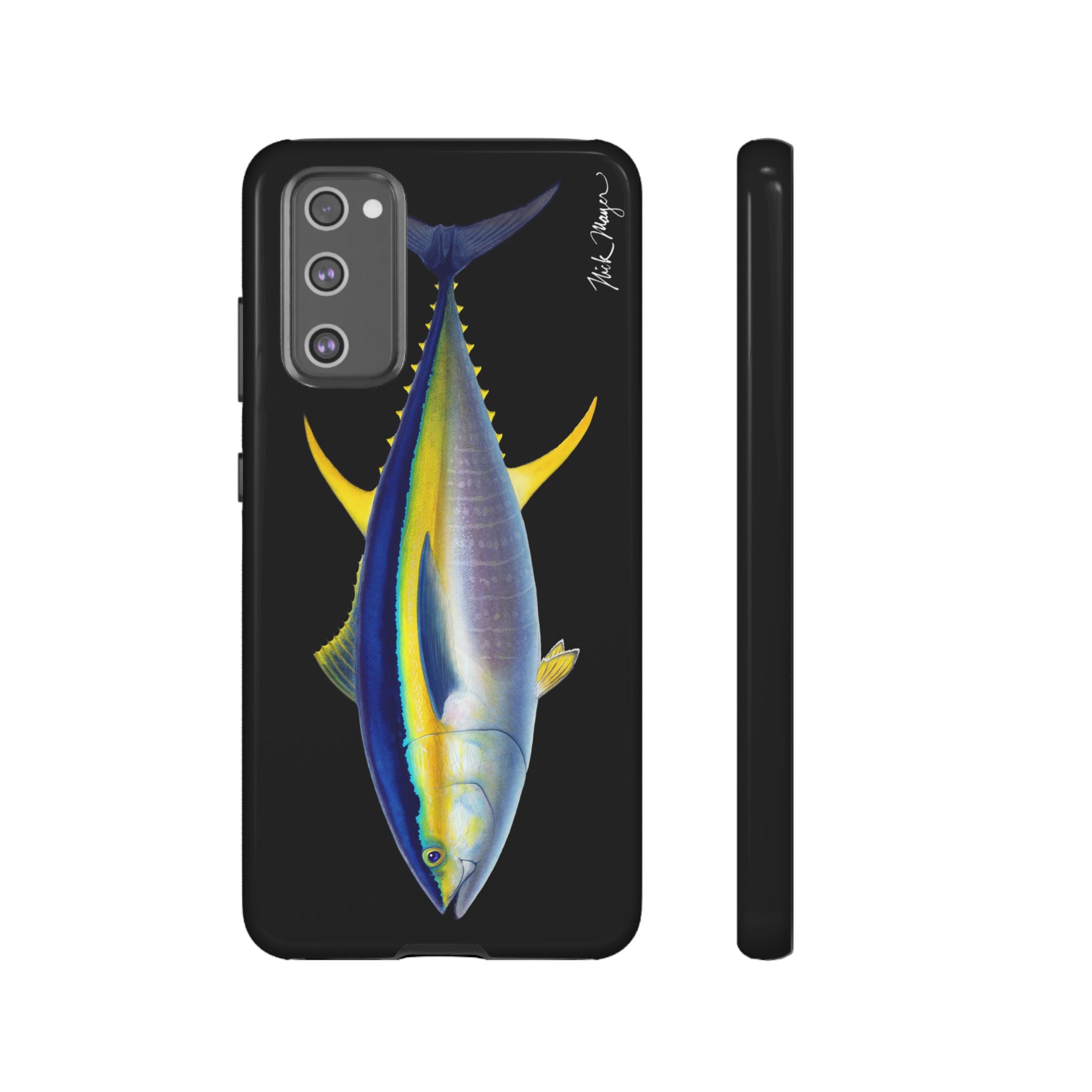 Yellowfin Tuna Black Phone Case (Samsung) Printify