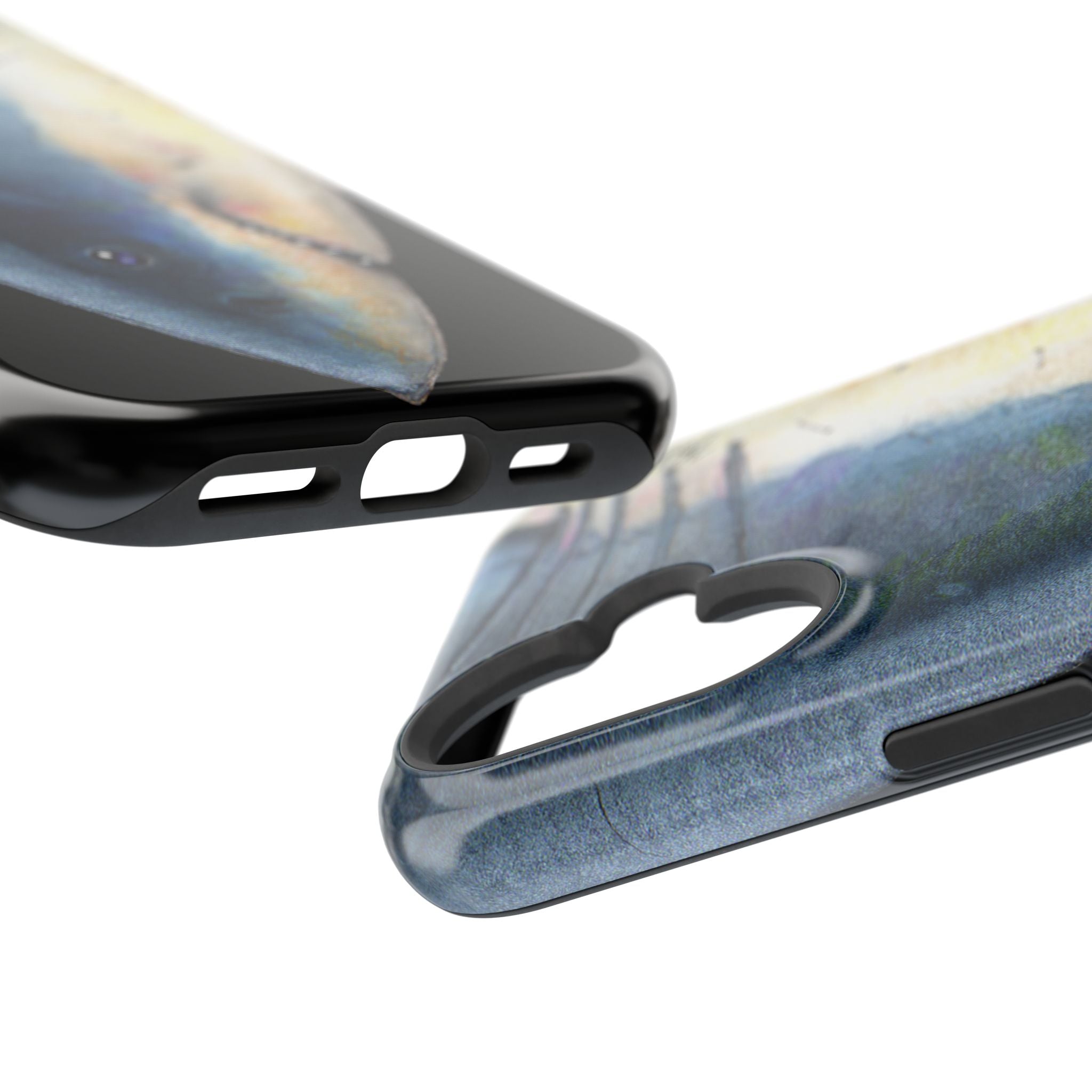 Great White Shark Face MagSafe Black iPhone Case