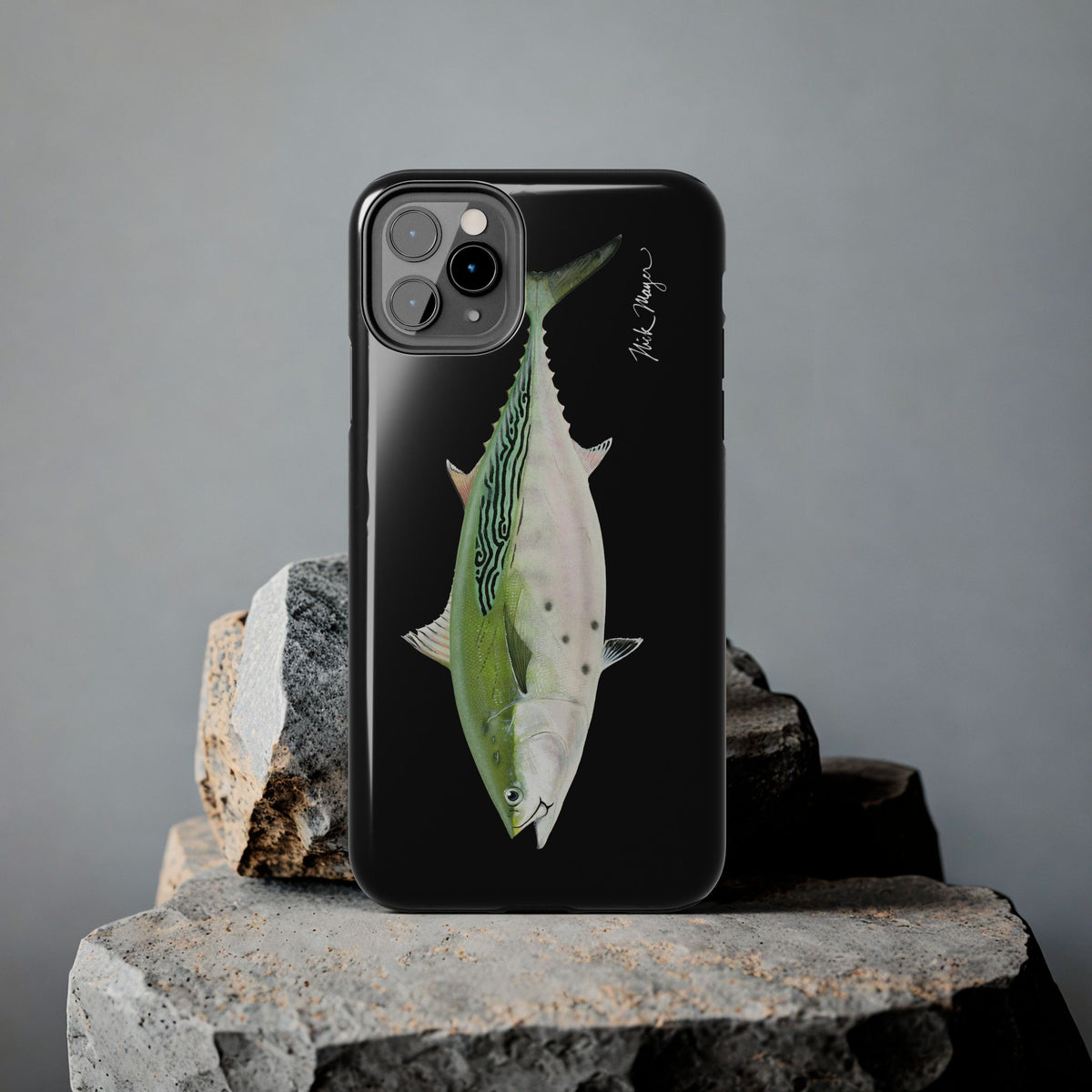 Albie Black Phone Case (iPhone) Printify