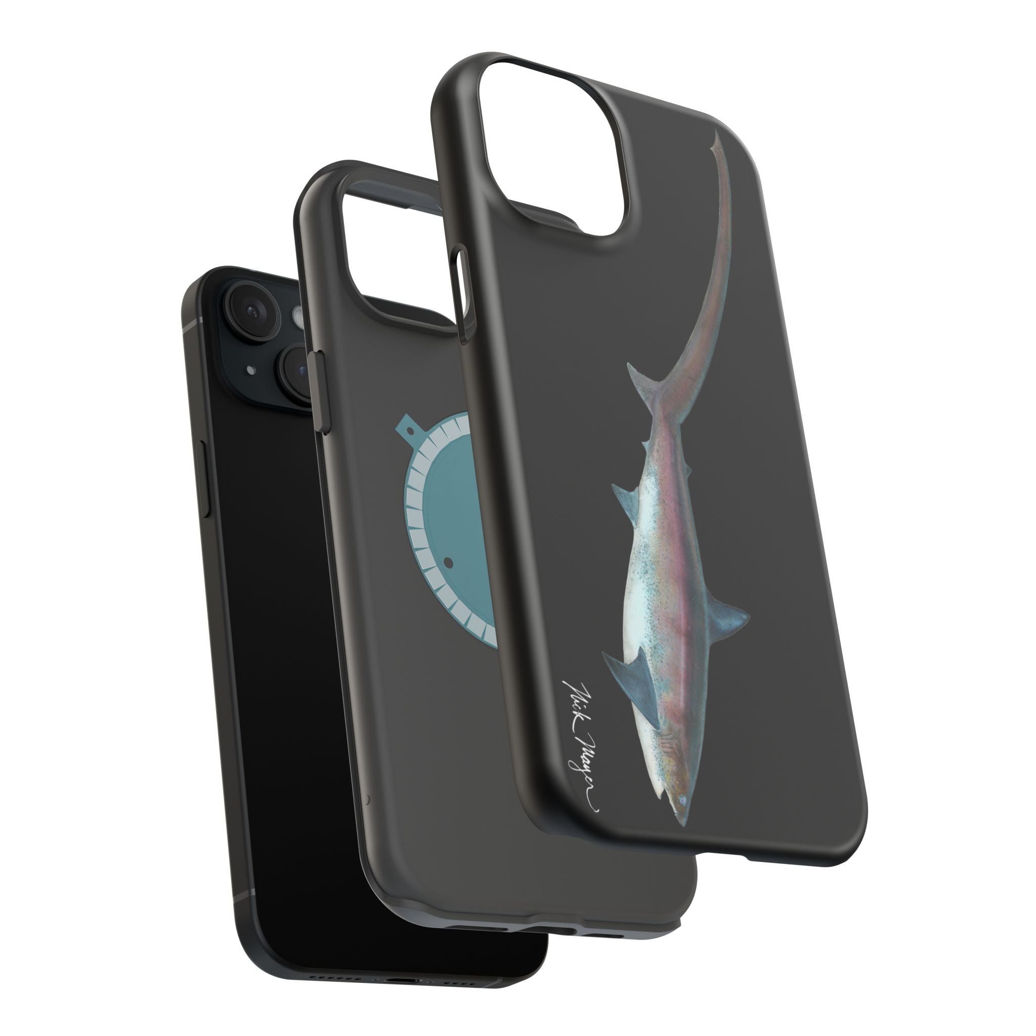 Thresher Shark MagSafe Black iPhone Case