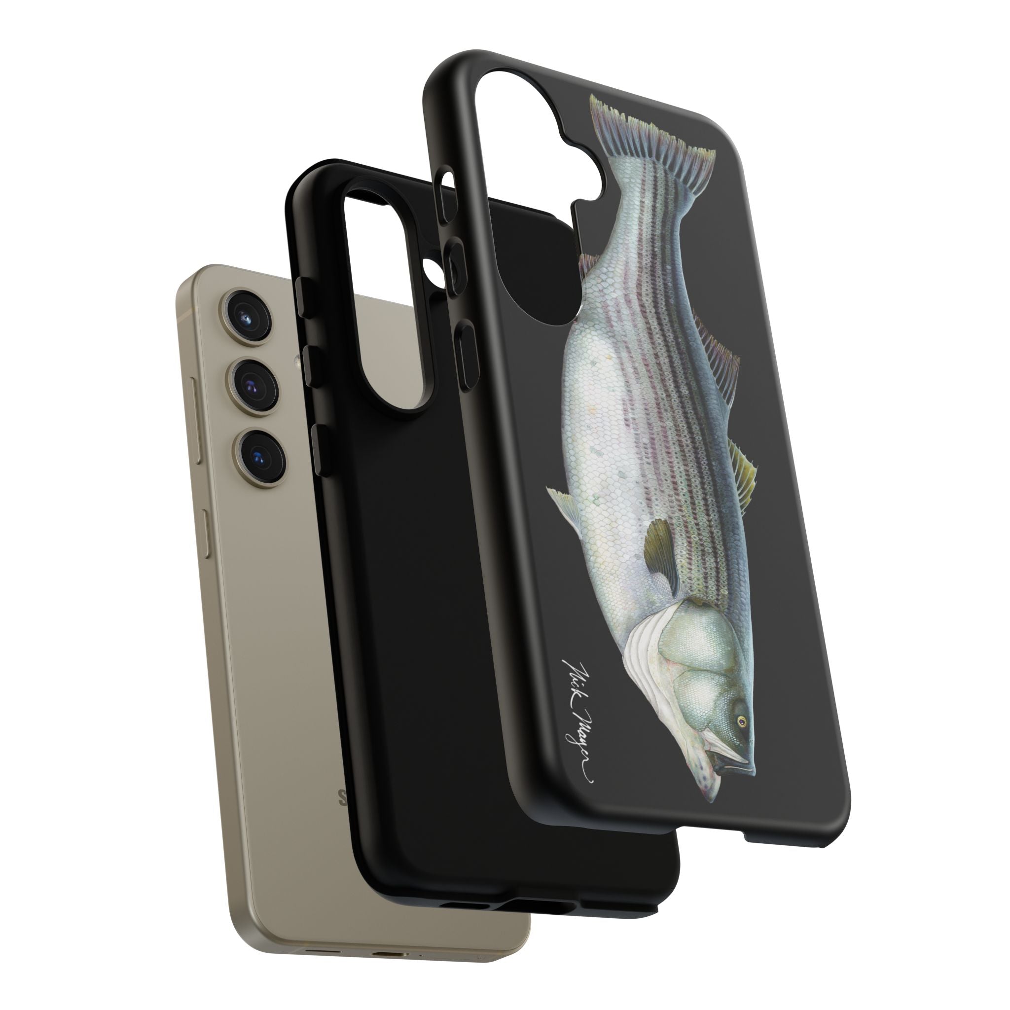 Cow Striper Phone Case (Samsung) - black