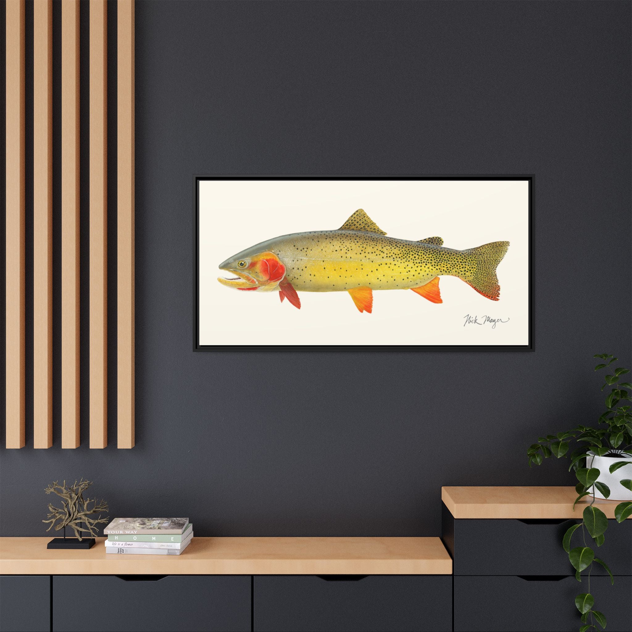 Cutthroat Trout I Framed Canvas Print Printify