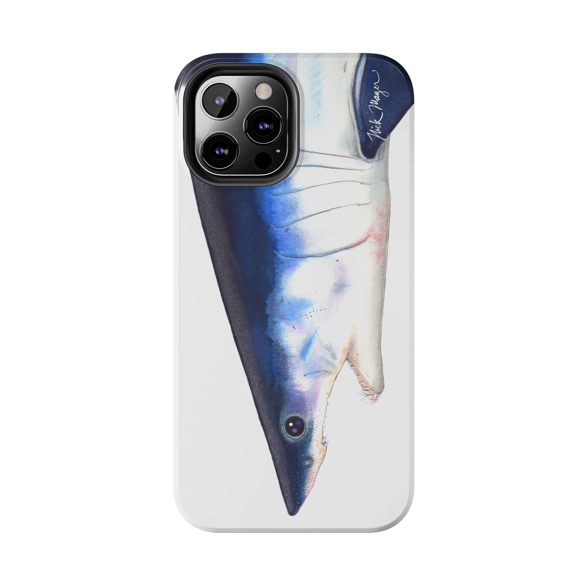 Mako Shark Face White Phone Case (iPhone)