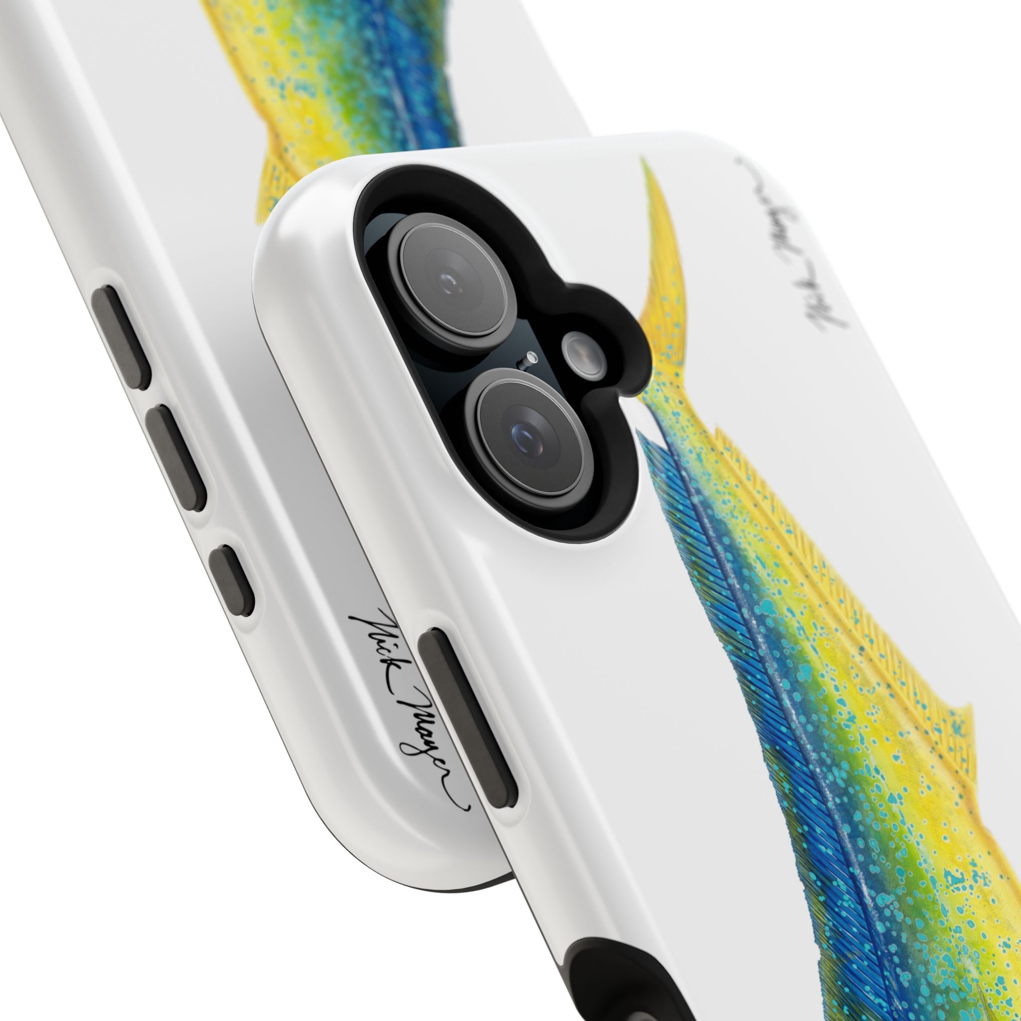 Bull Mahi MagSafe White iPhone Case
