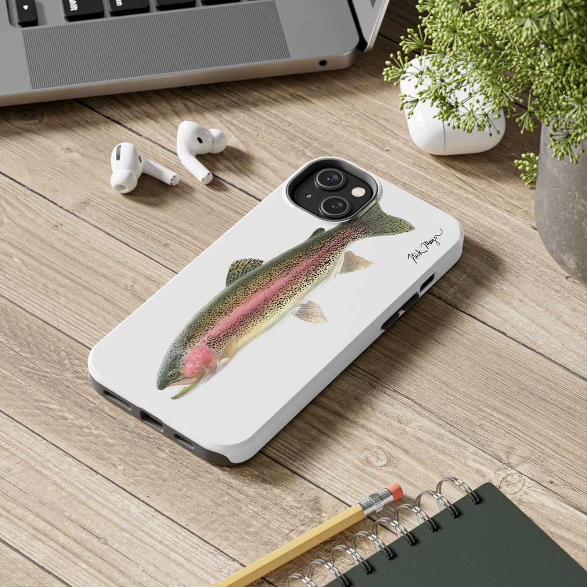 Rainbow Trout White Phone Case (iPhone) Printify