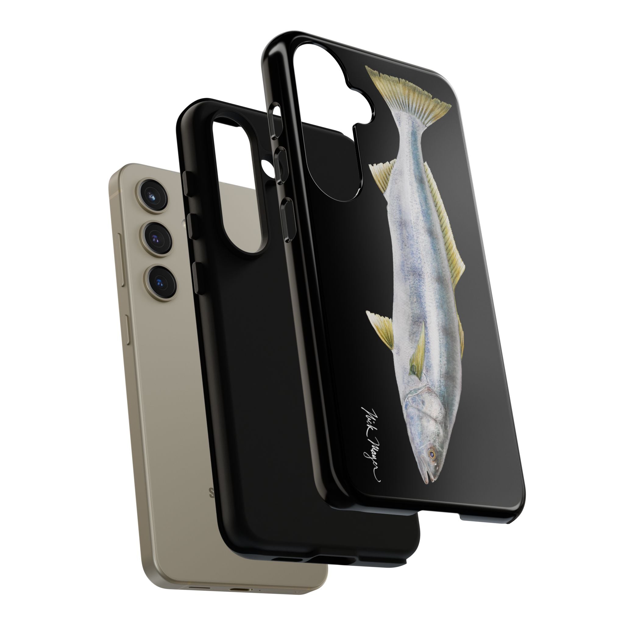 White Sea Bass Phone Case (Samsung) - black