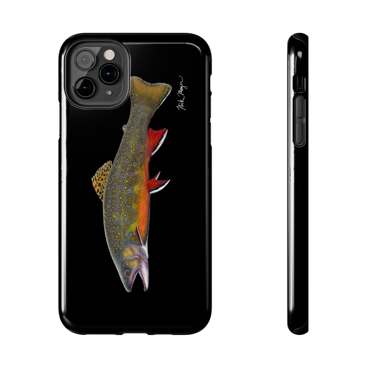 Brook Trout Black Phone Case (iPhone) Printify