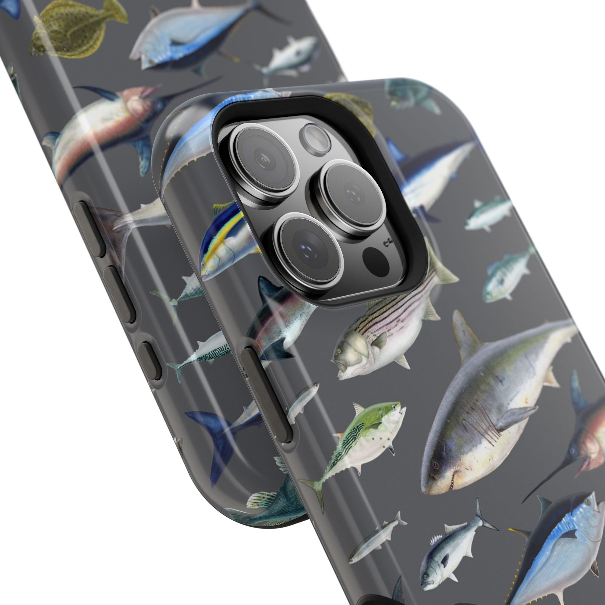 New England Offshore Fish Grey MagSafe iPhone Case