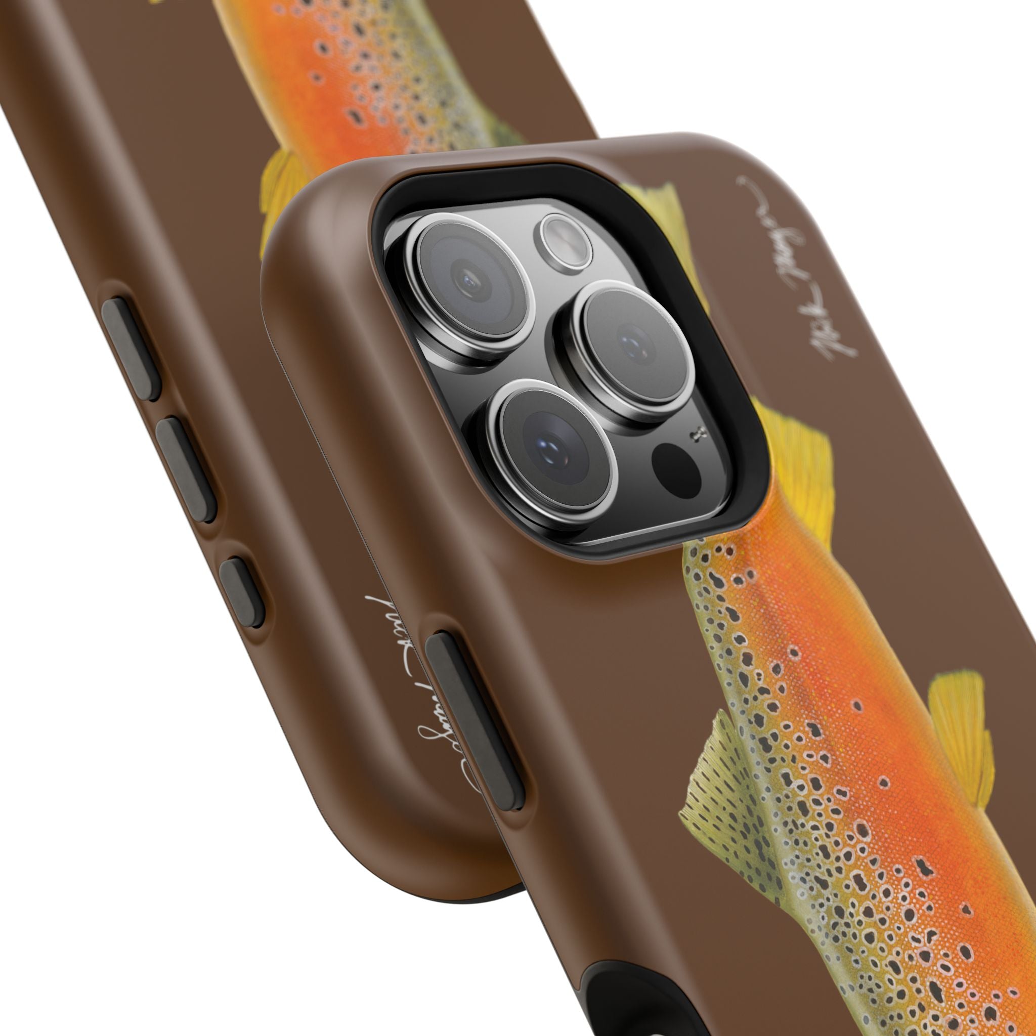 Brown Trout 2 Brown MagSafe iPhone Case, Limited Run