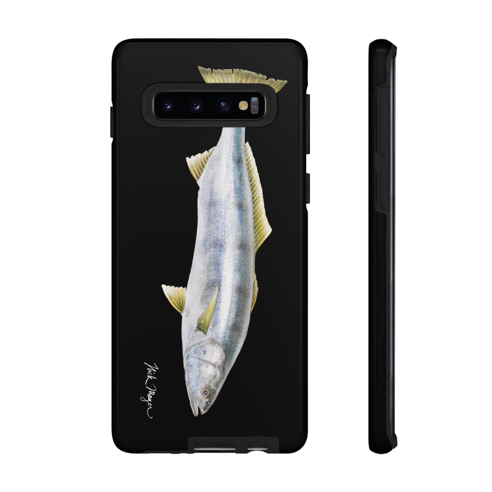White Sea Bass Phone Case (Samsung) - black