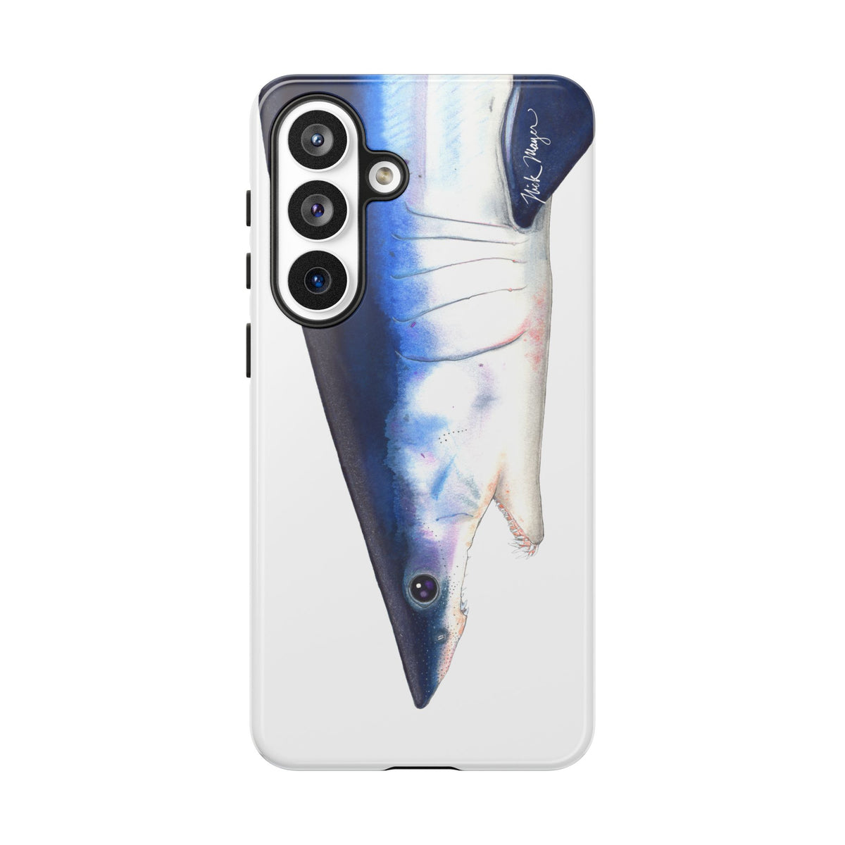 Mako Shark Face White Phone Case (Samsung) Printify