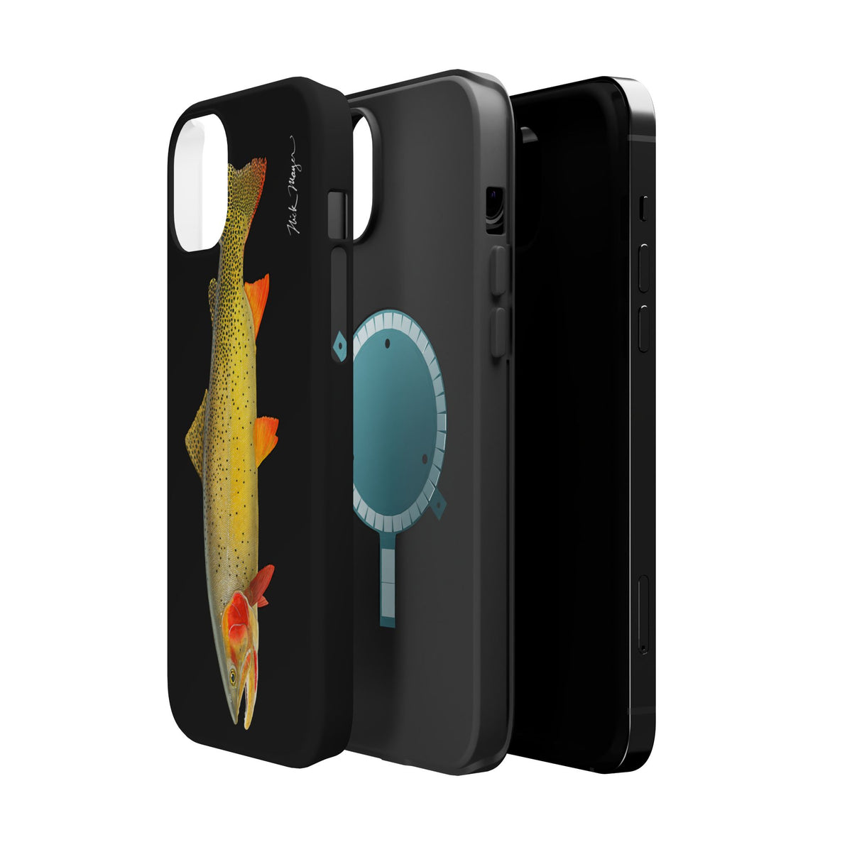Cutthroat Trout 1 Black MagSafe iPhone Case Printify
