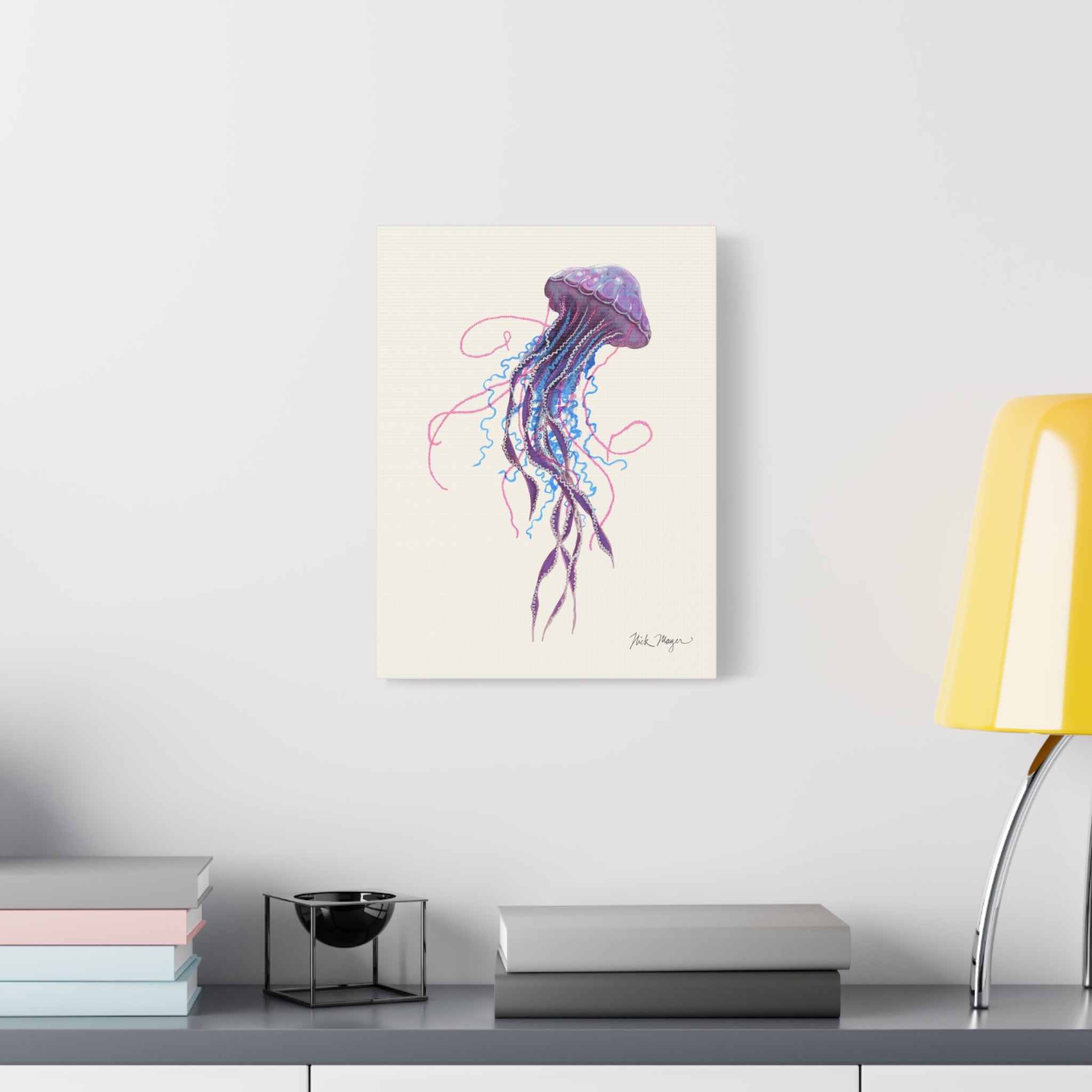 Purple Jellyfish II Canvas Print