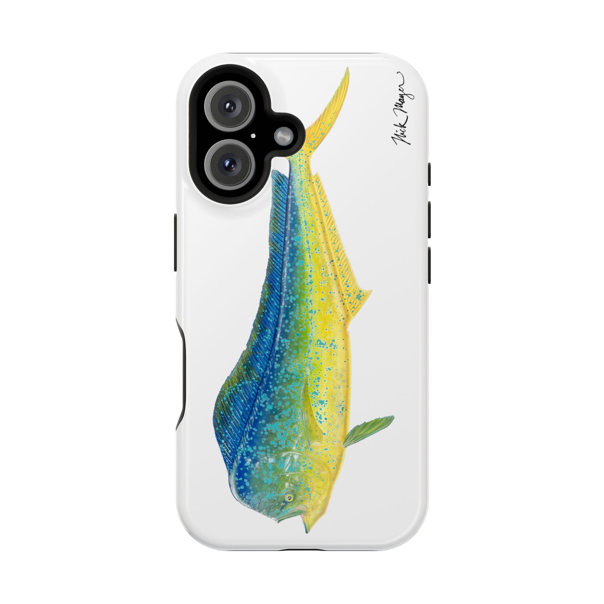 Bull Mahi MagSafe White iPhone Case