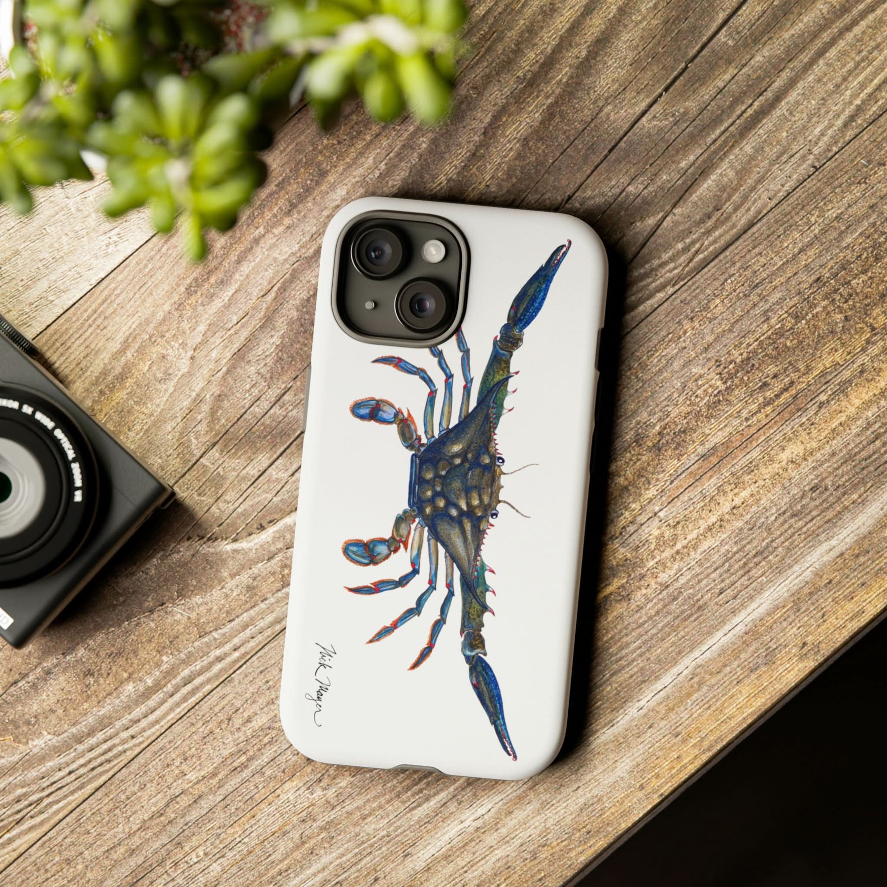 Blue Crab iPhone 15 Case