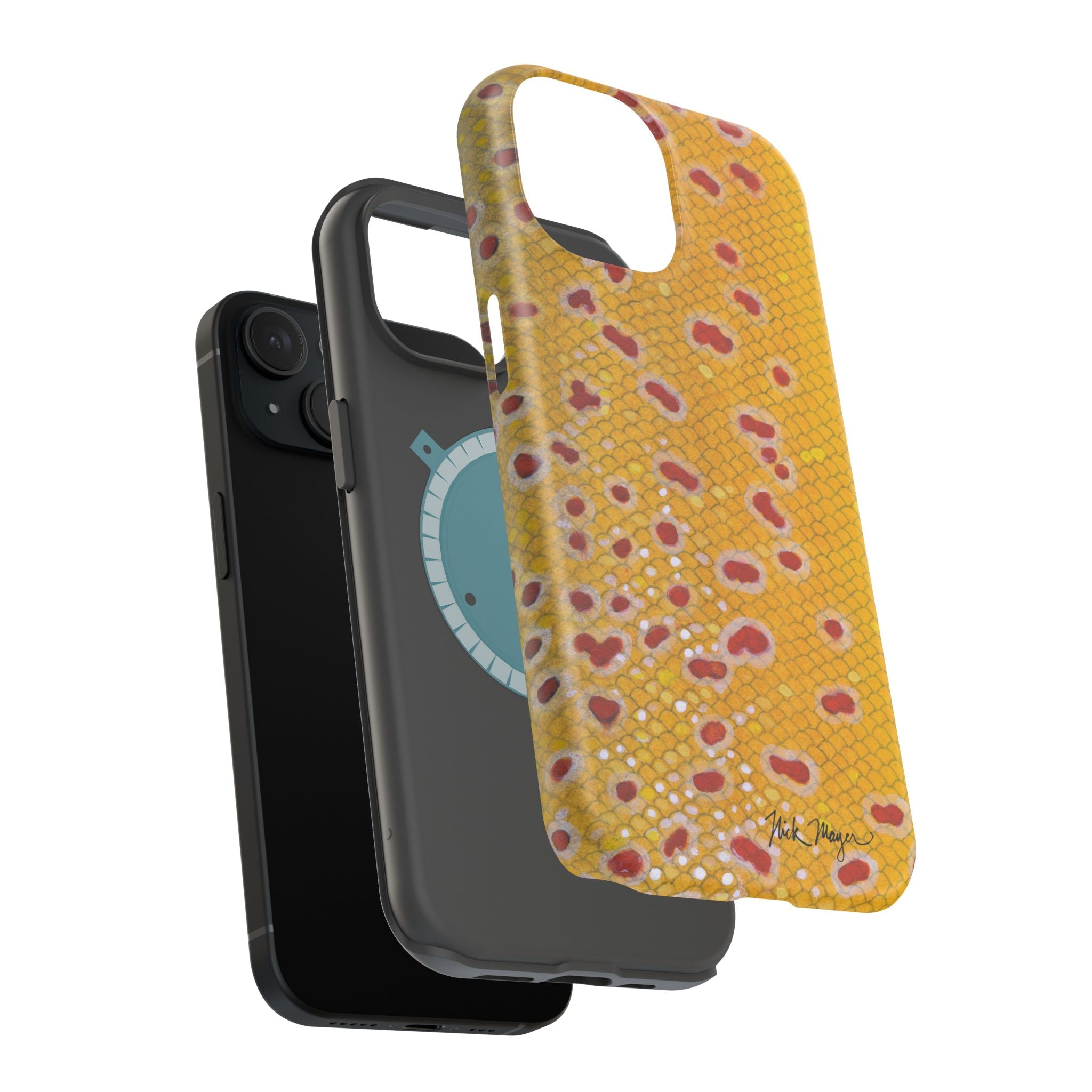Brown Trout 3 Skin MagSafe iPhone Case