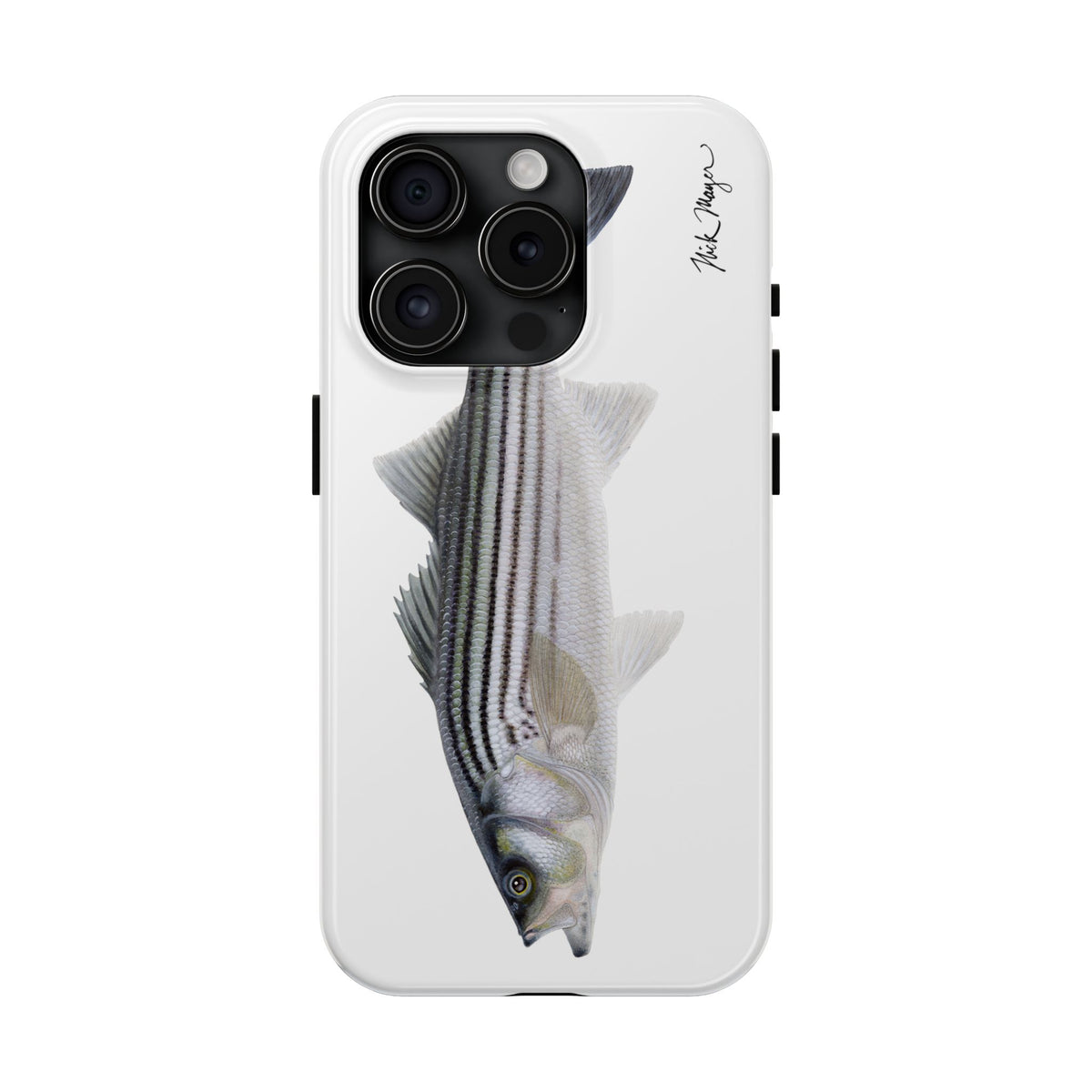 Schoolie Striper White Phone Case (iPhone) Printify