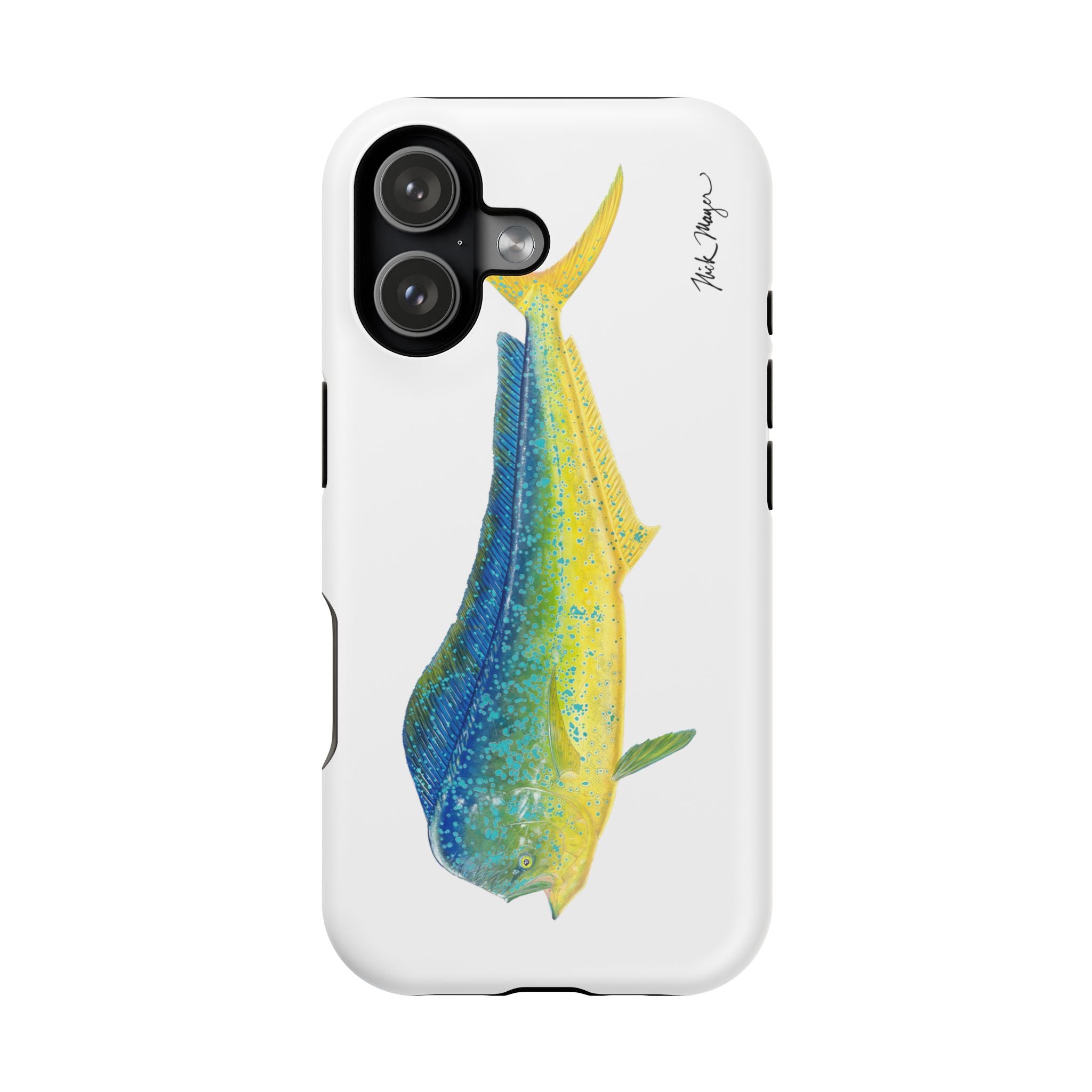 Bull Mahi MagSafe White iPhone Case