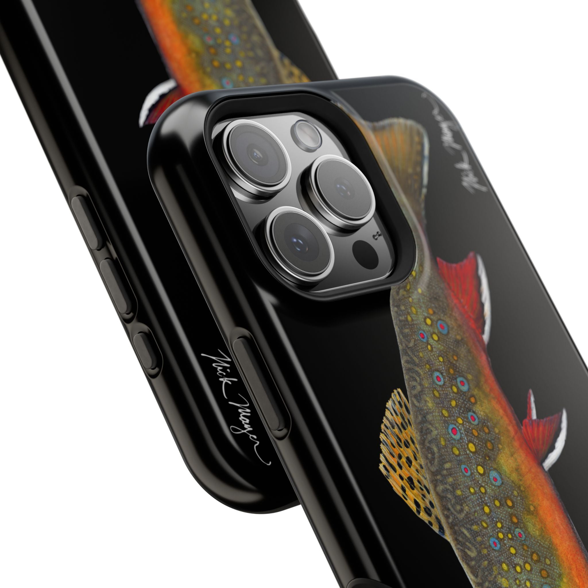 Brook Trout MagSafe Black iPhone Case