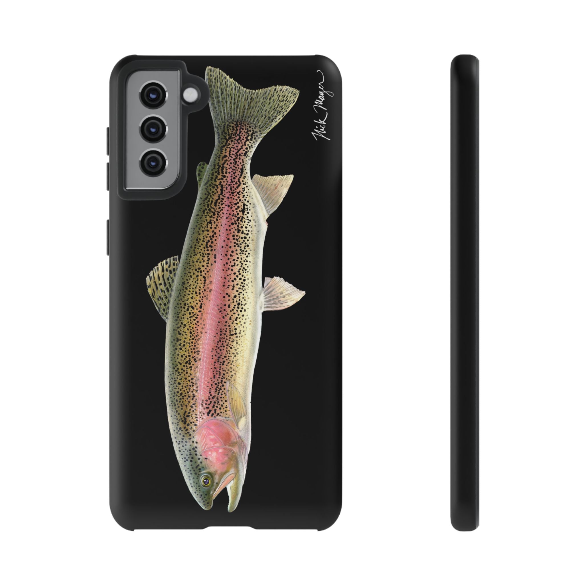 Rainbow Trout Black Phone Case (Samsung) Printify