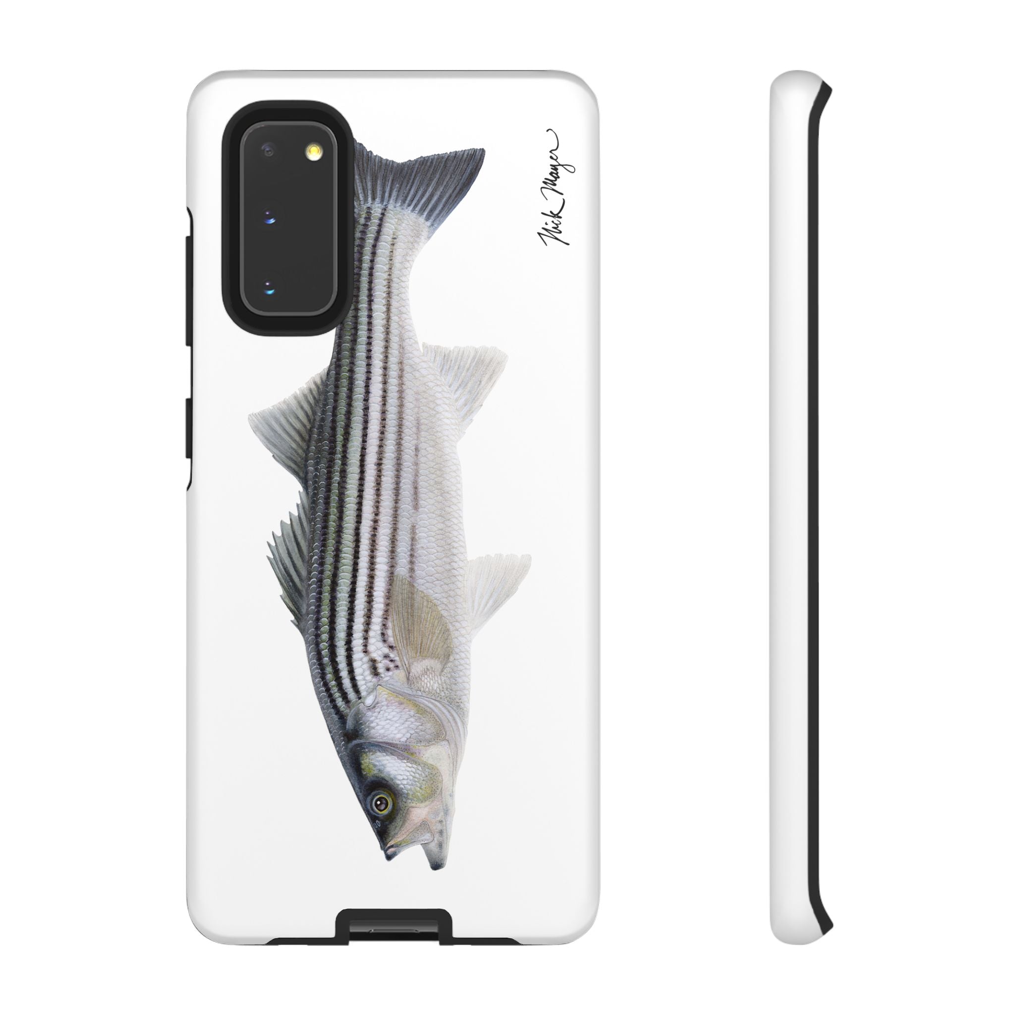Schoolie Striper White Phone Case (Samsung) Printify