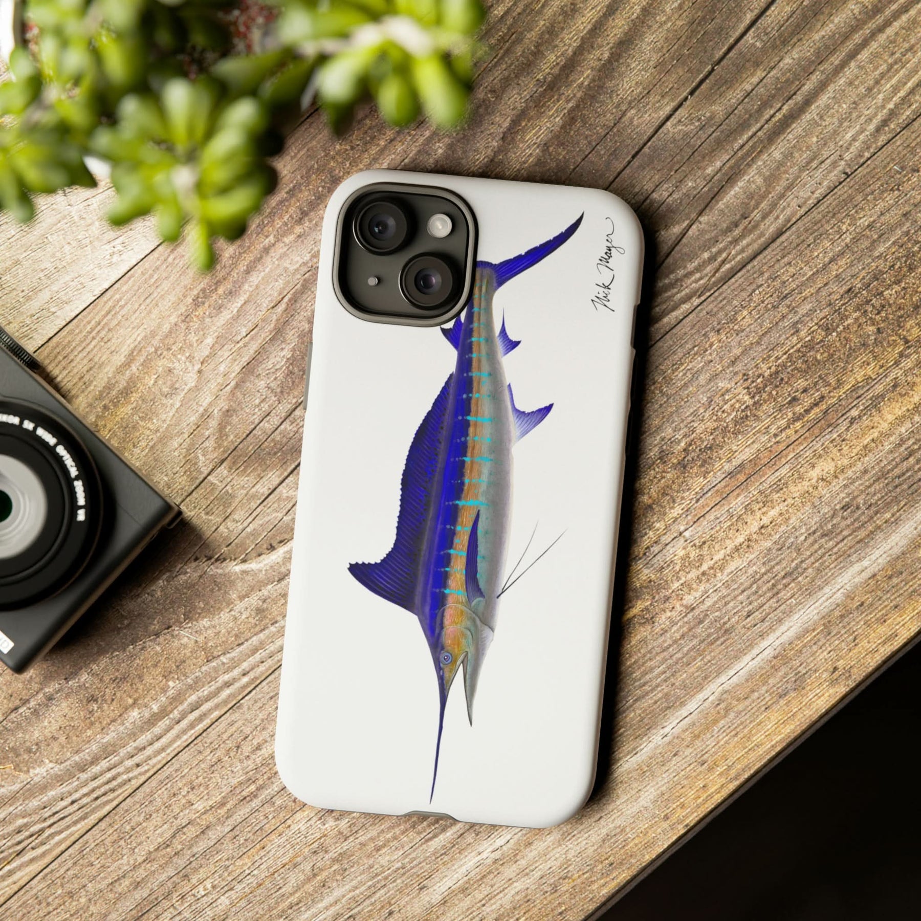 Striped Marlin iPhone 15 Case