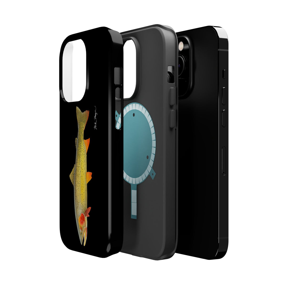Cutthroat Trout 1 Black MagSafe iPhone Case Printify