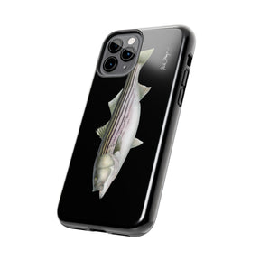 30 lb Striper - Black Phone Case (iPhone)