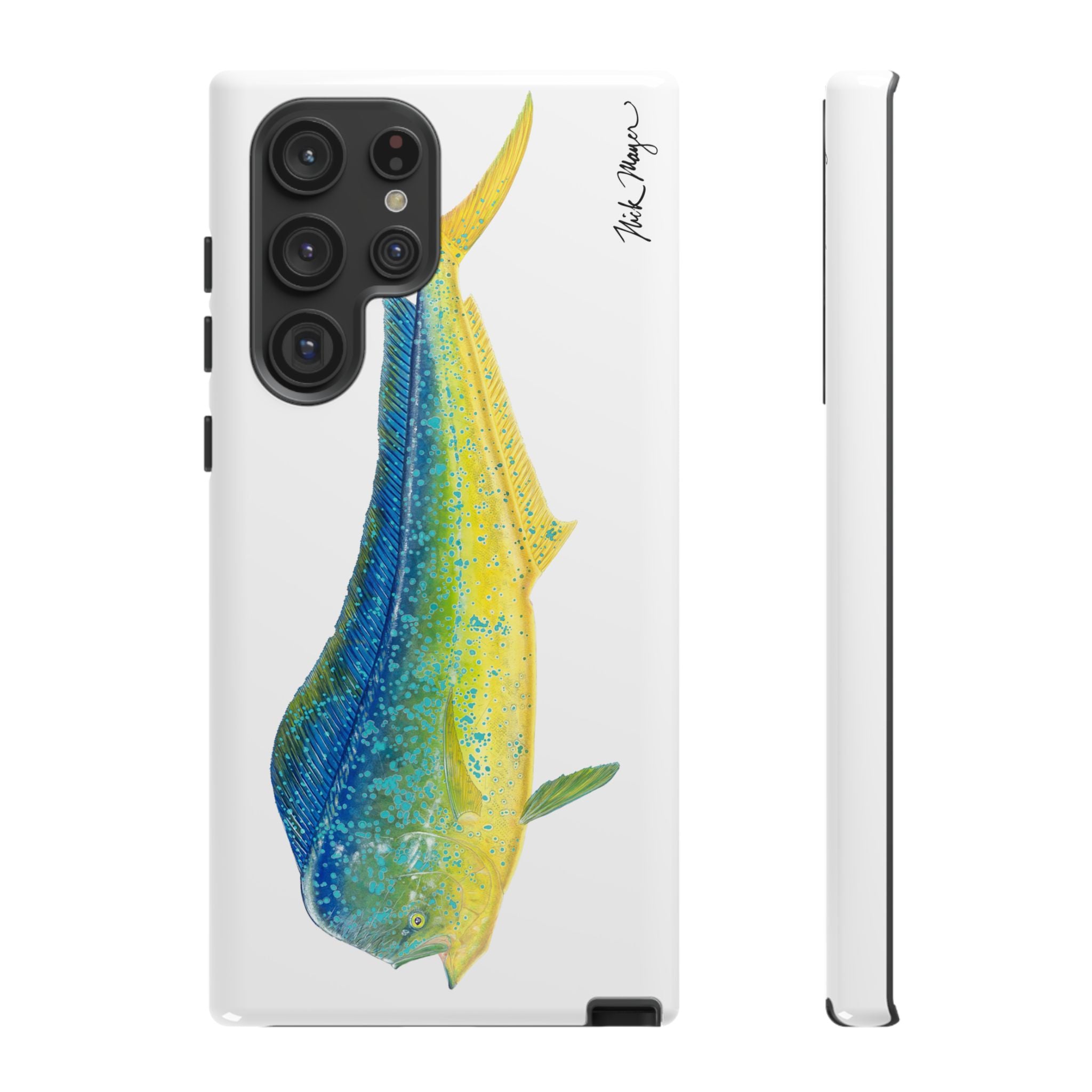 Bull Mahi White Phone Case (Samsung)