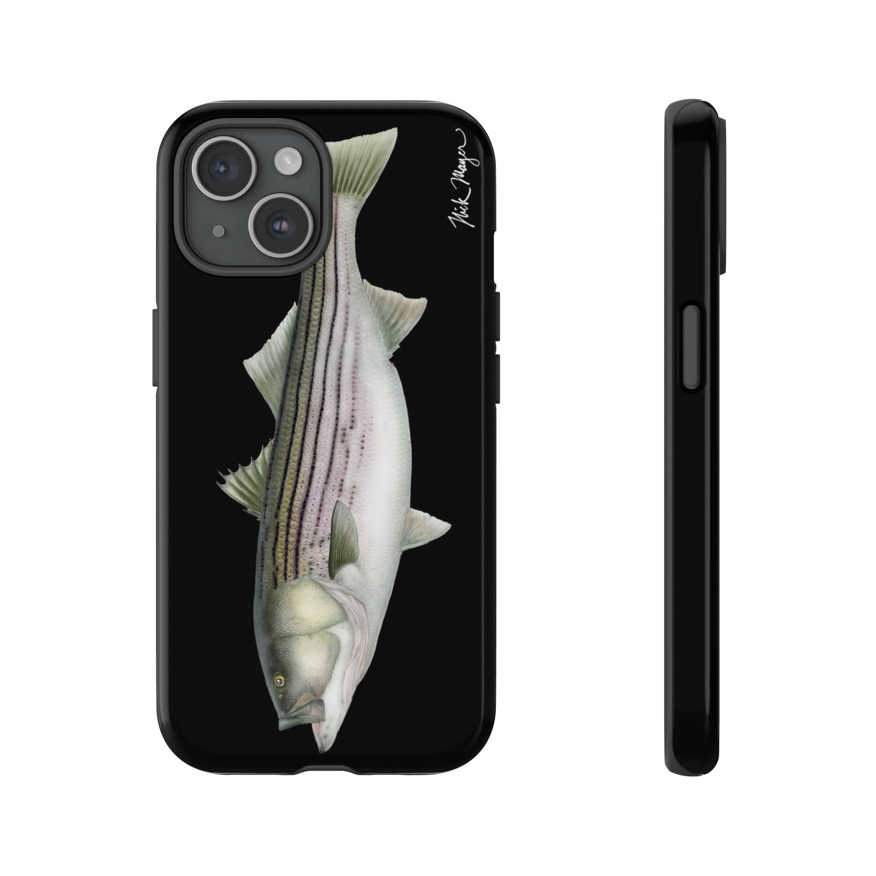 30 lb Striper Black iPhone 15 Case