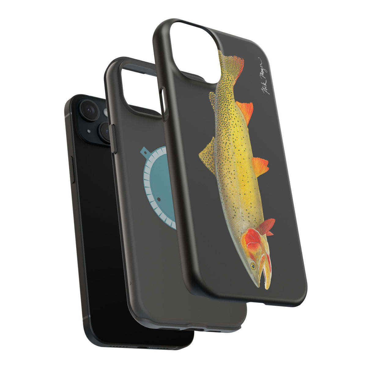 Cutthroat Trout 1 Black MagSafe iPhone Case Printify