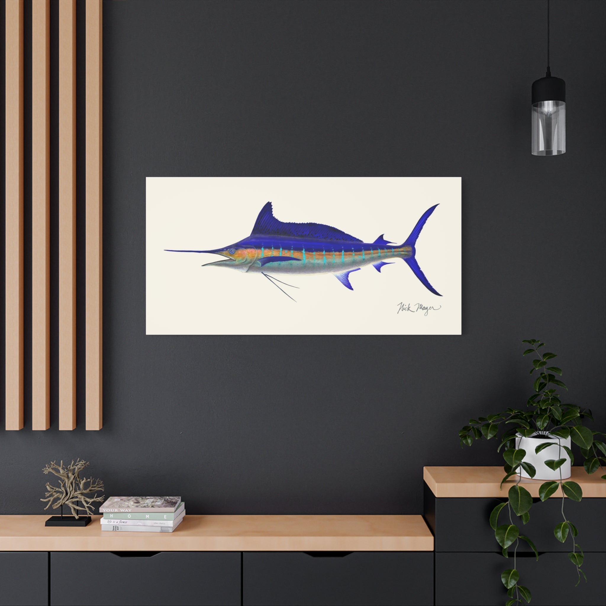Striped Marlin Canvas Print