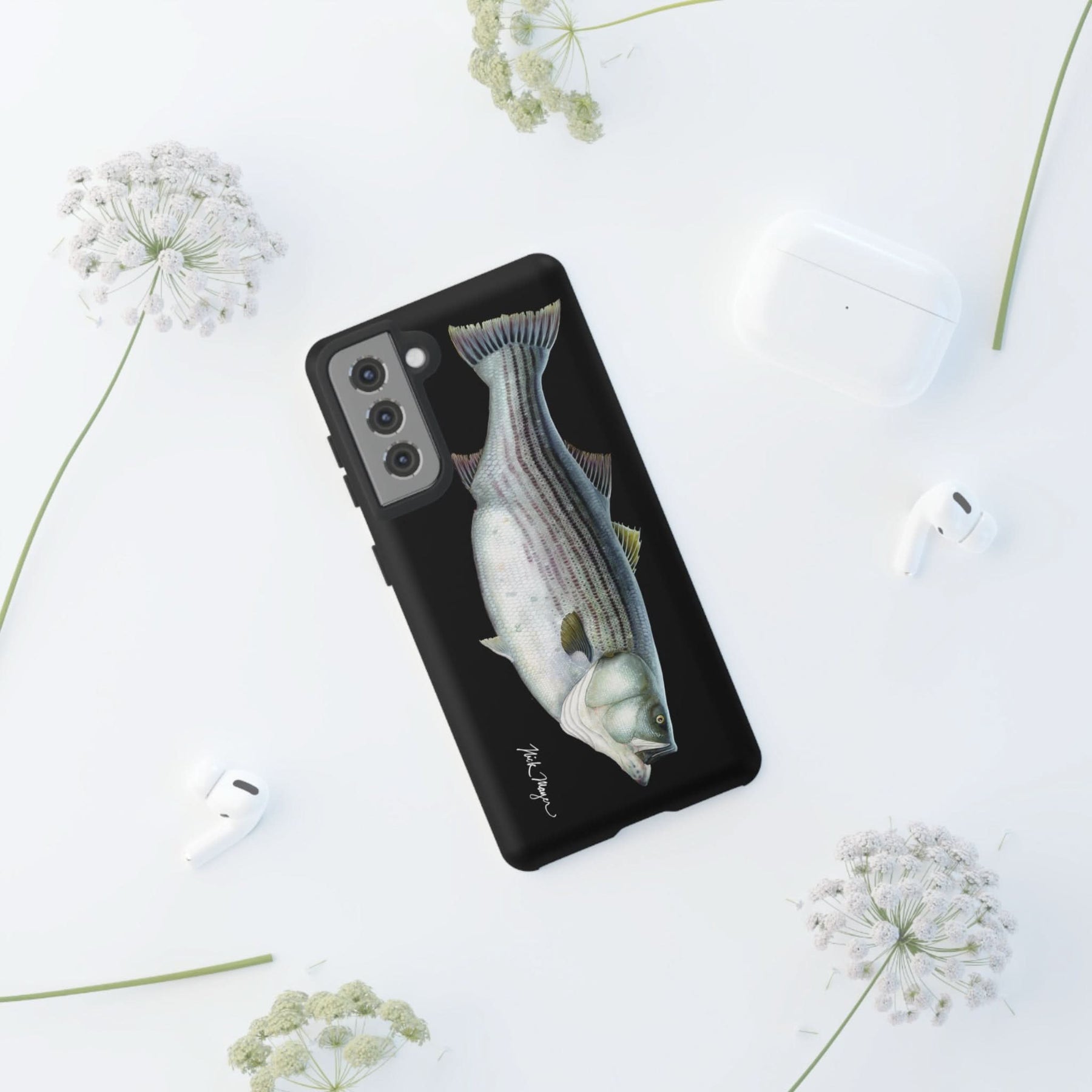 Cow Striper Phone Case (Samsung) - black