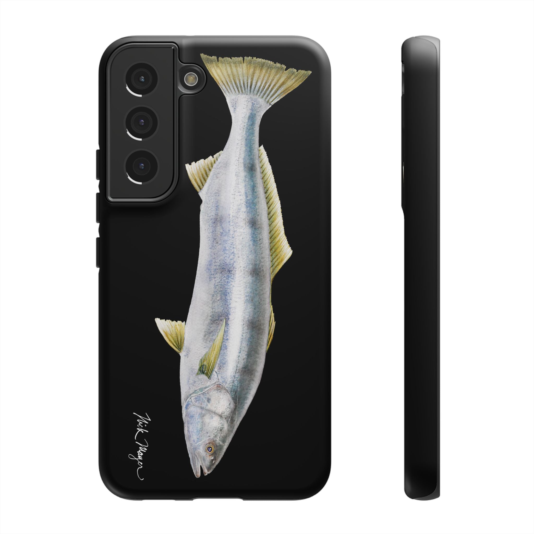 White Sea Bass Phone Case (Samsung) - black