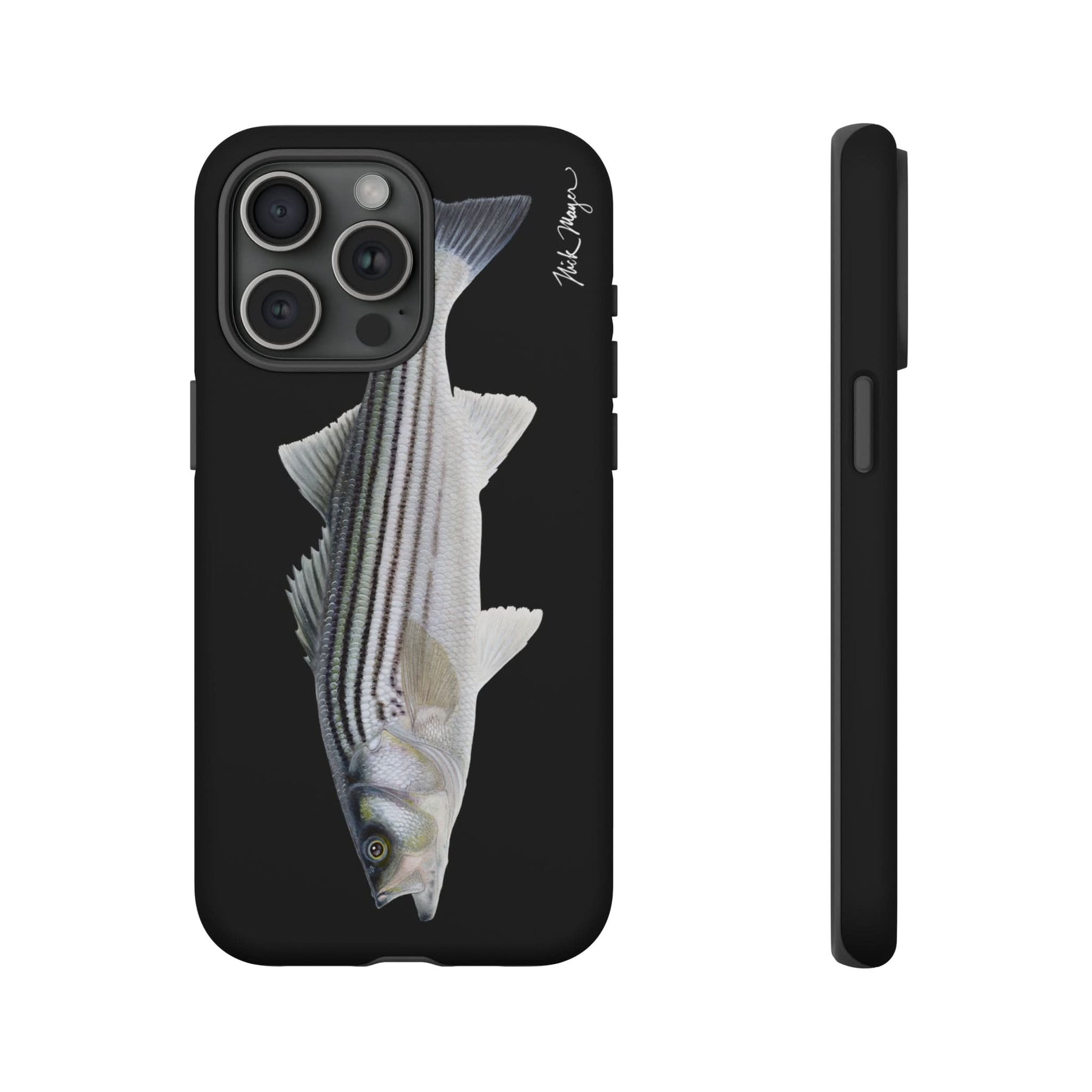 Schoolie Striper Black iPhone 15 Case