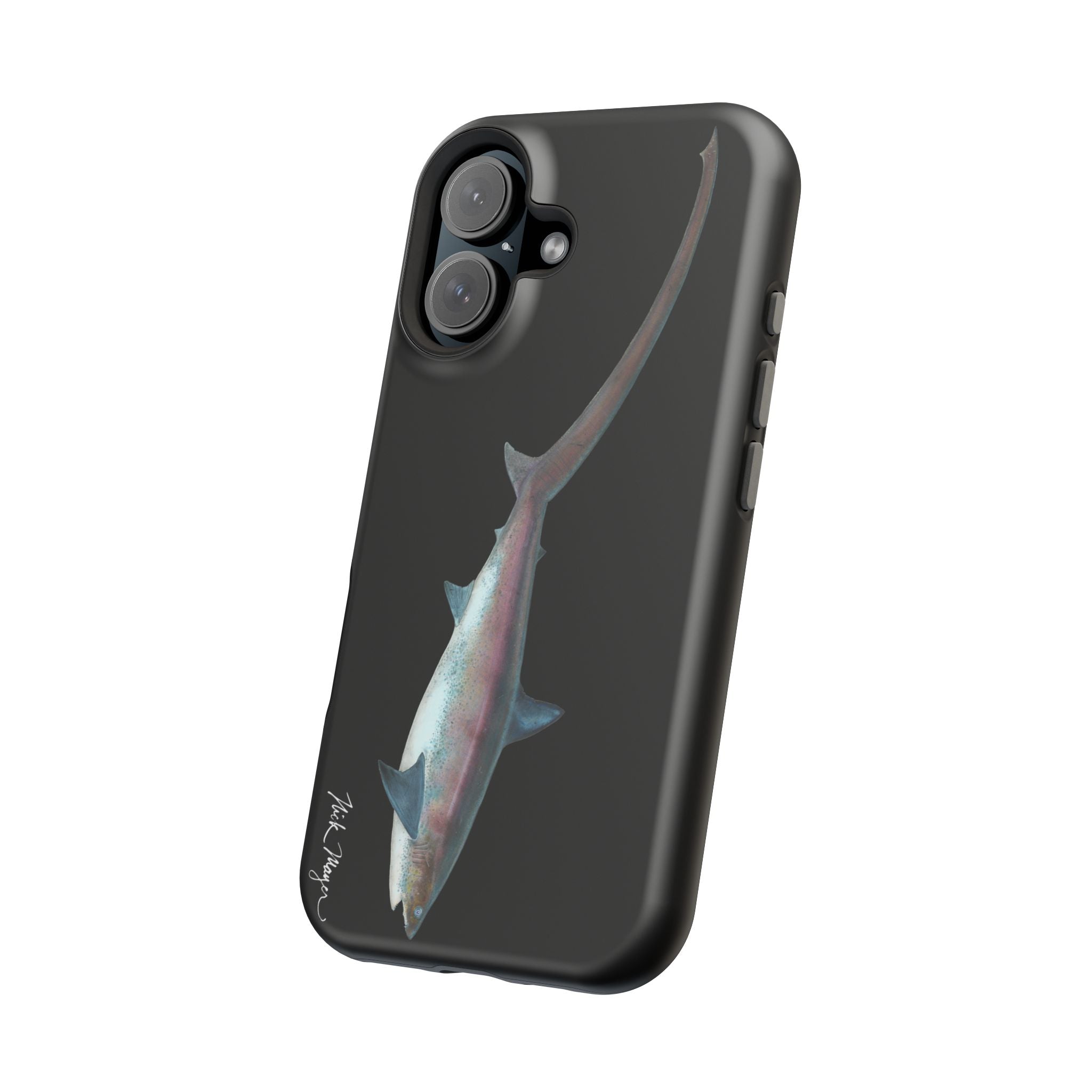 Thresher Shark MagSafe Black iPhone Case